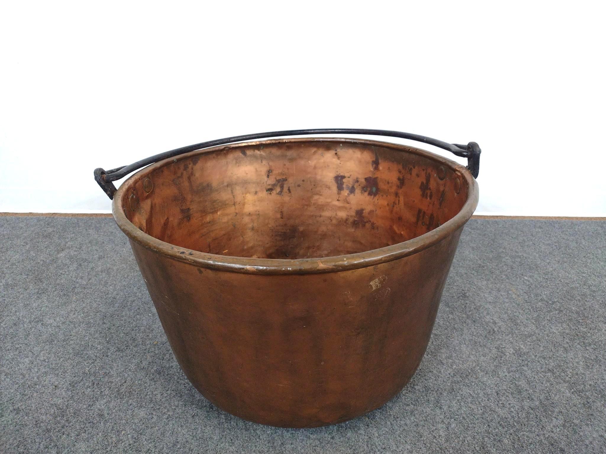 Antique Copper Apple Butter Kettle