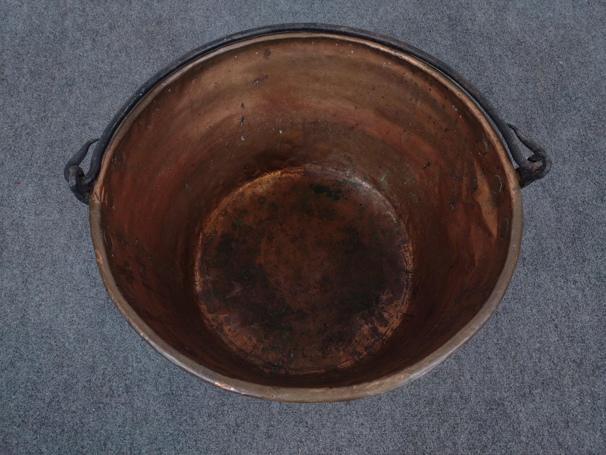 Antique Copper Apple Butter Kettle
