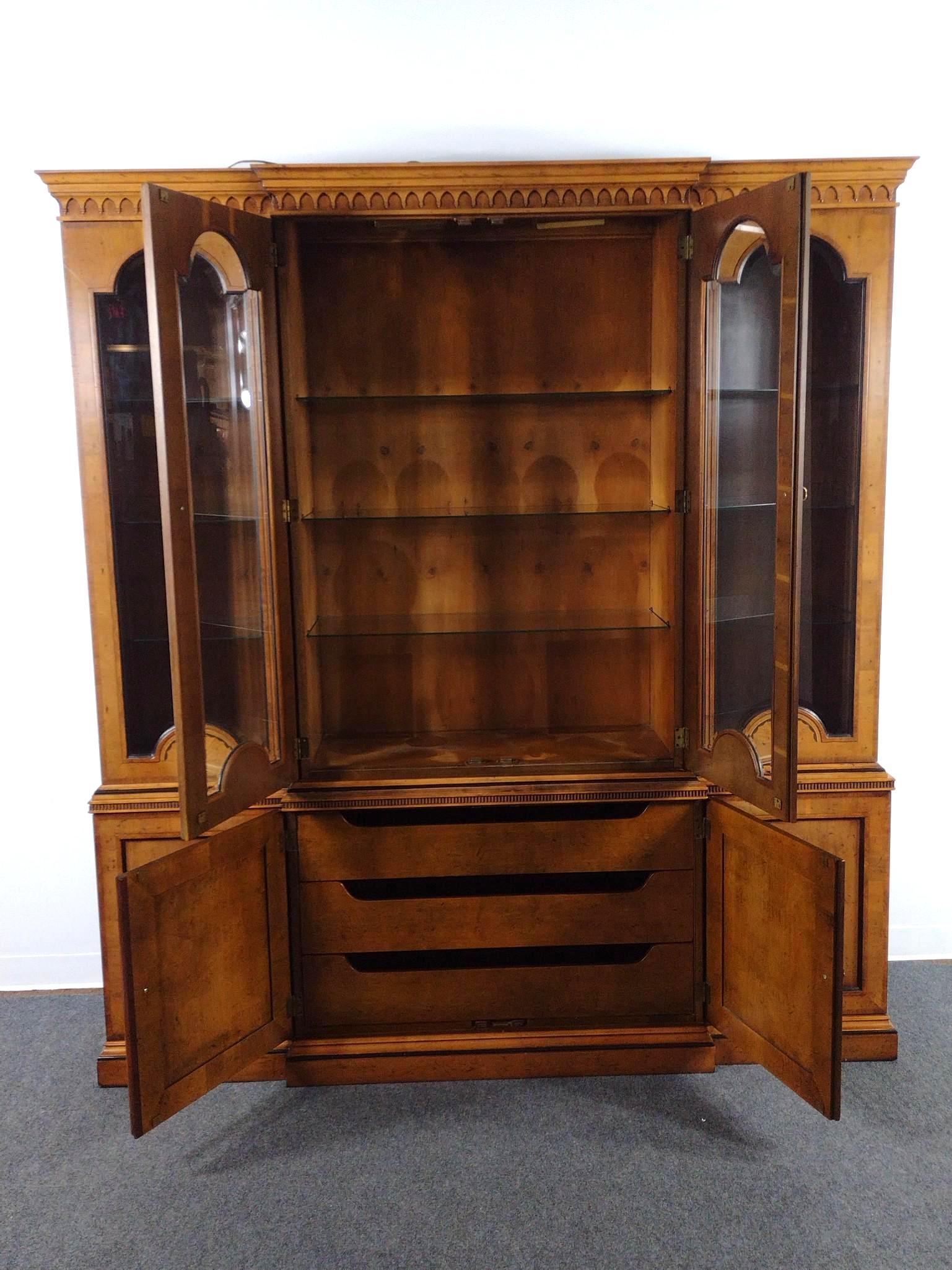 Henredon Breakfront Cabinet