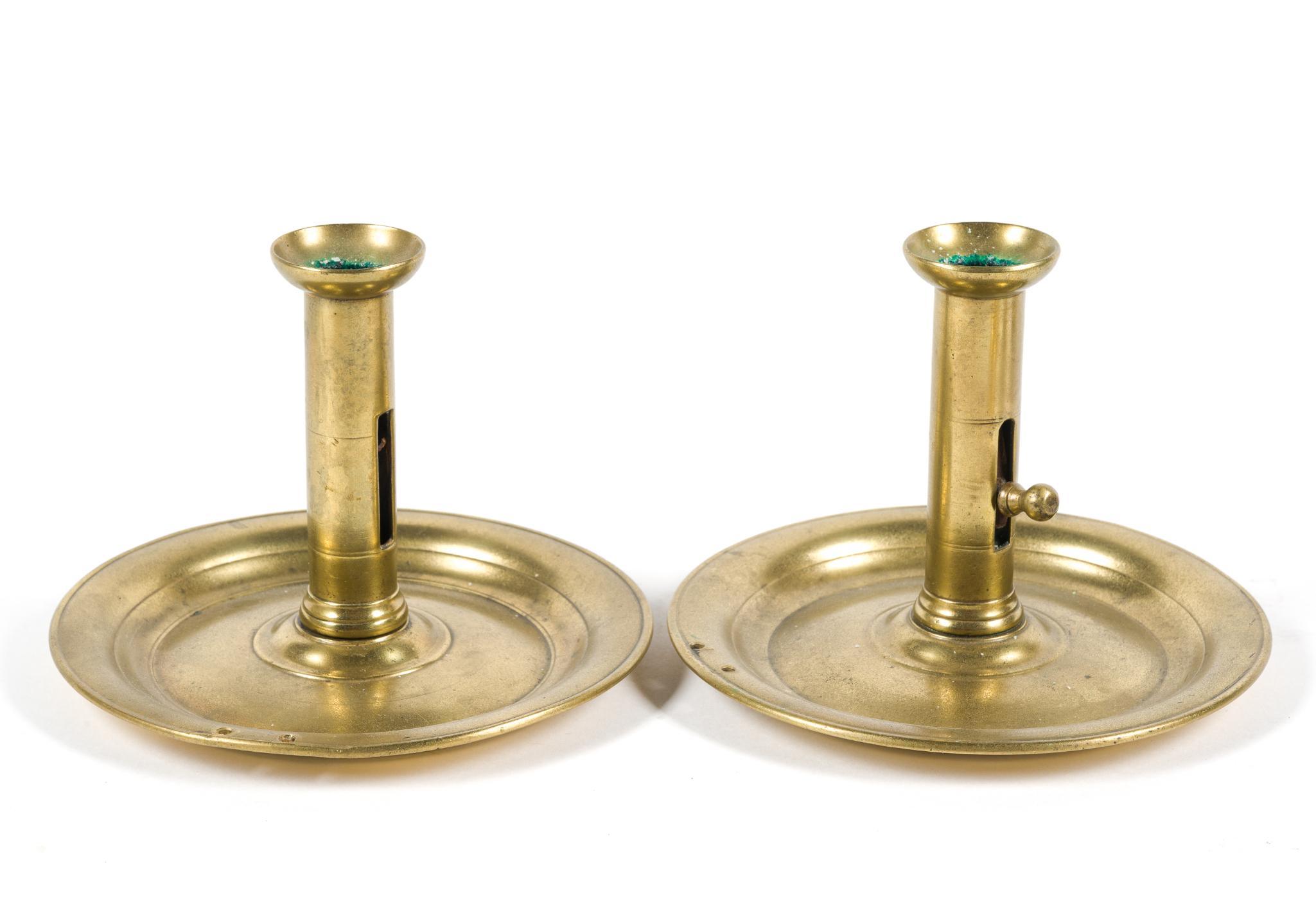 6 Brass Candlesticks, Cast Iron Bank & Copper Bird