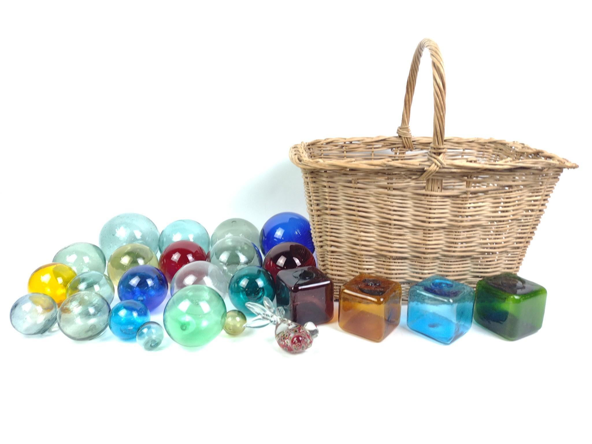 24 Hand-Blown Glass Fishing Floats