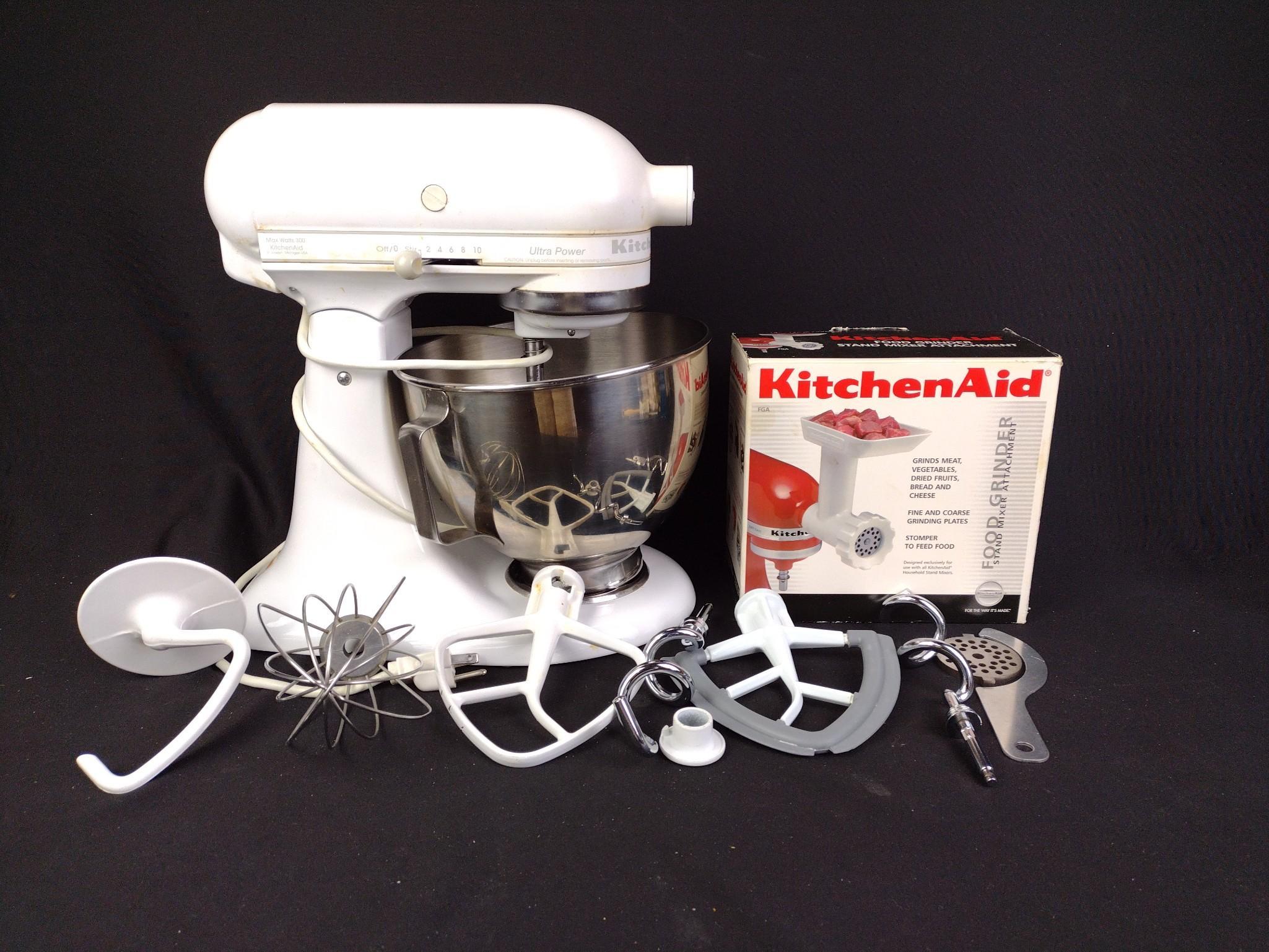 Kitchen Aid Ultra Power Mixer & Food Grinder Attachment
