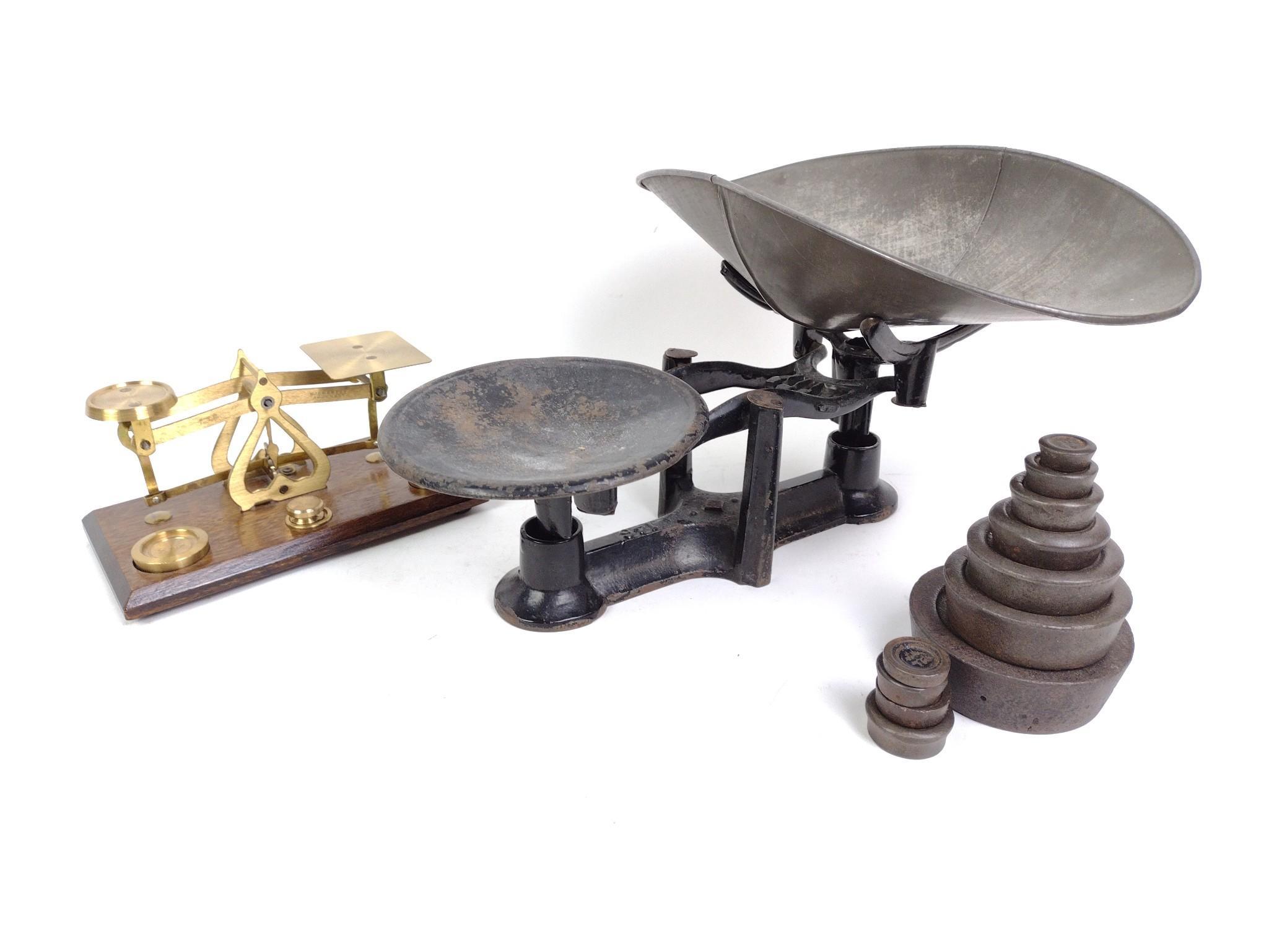 2 Antique Scales, Vintage Kodak Camera, & Seth Thomas Mantle Clock