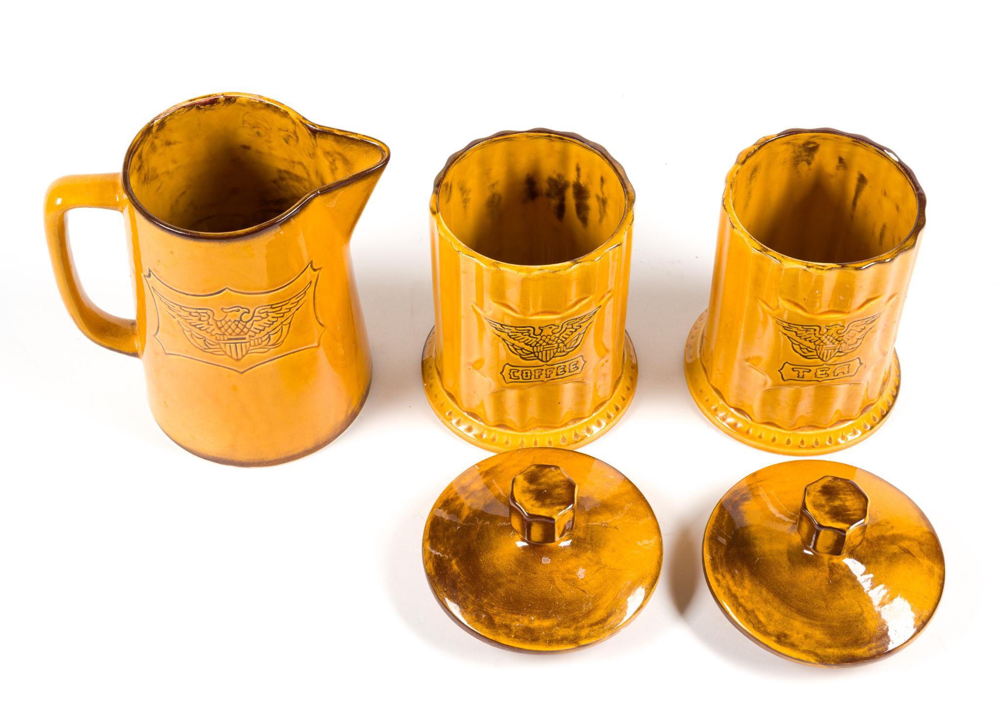 Set of 6 Mid-Century Canisters & 4 Lenox