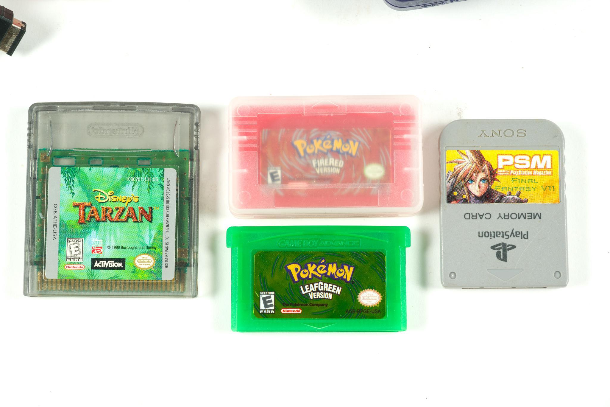 Gameboy Advance SP with Pokemon FireRed & Pokemon LeafGreen