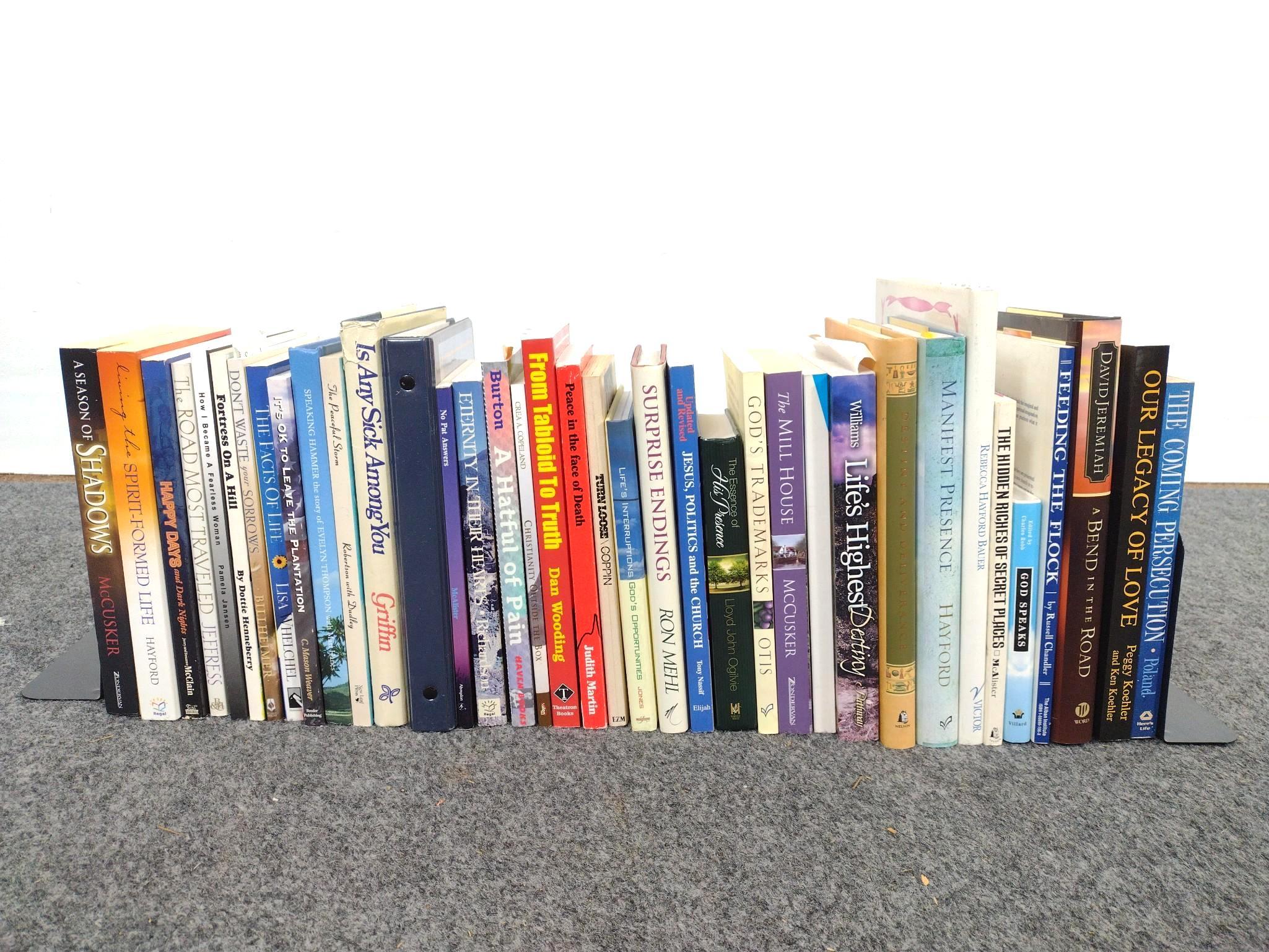 37 Christian Books Inscribed By Authors To Dean Jones & Lory Patrick
