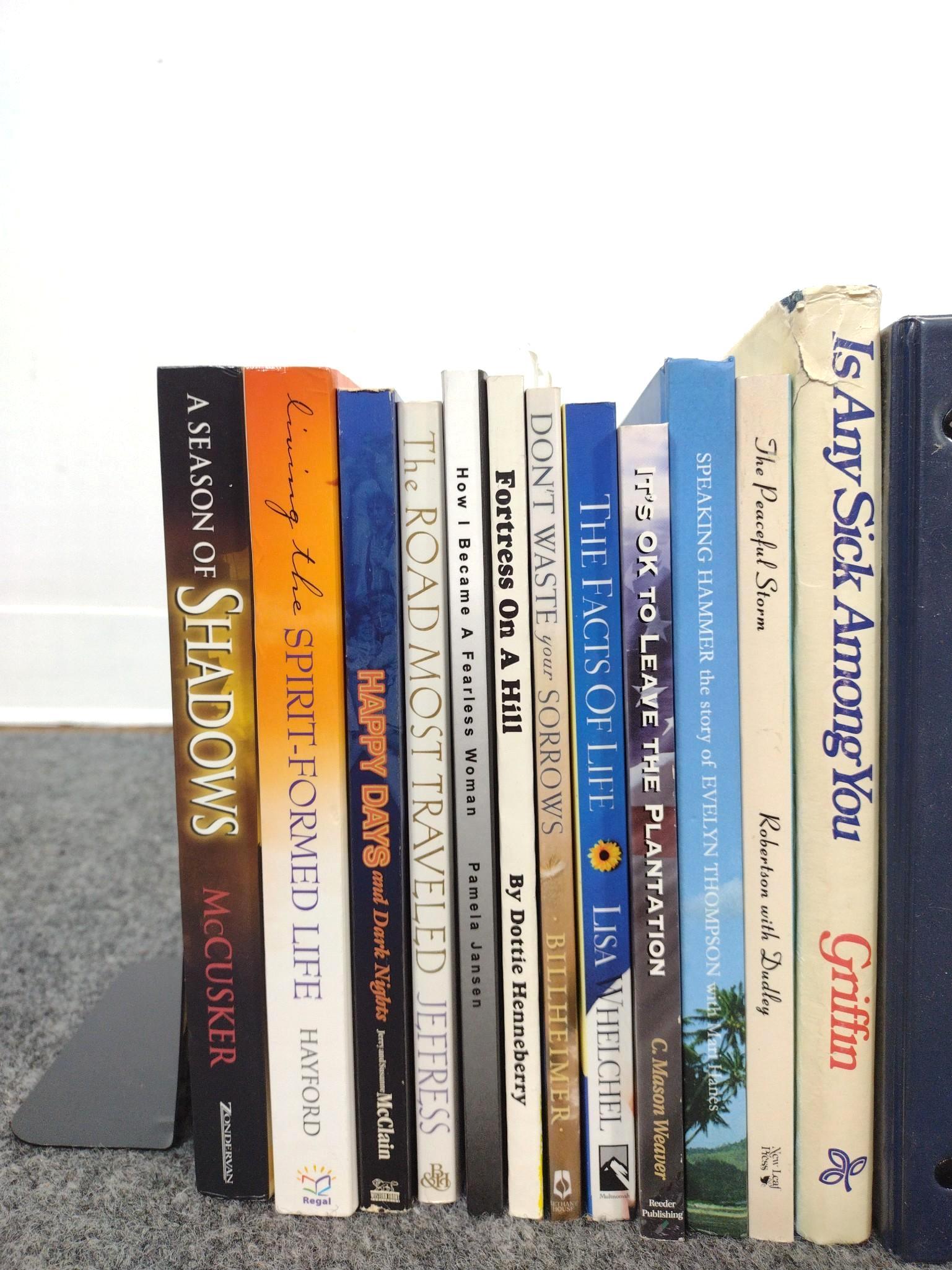 37 Christian Books Inscribed By Authors To Dean Jones & Lory Patrick