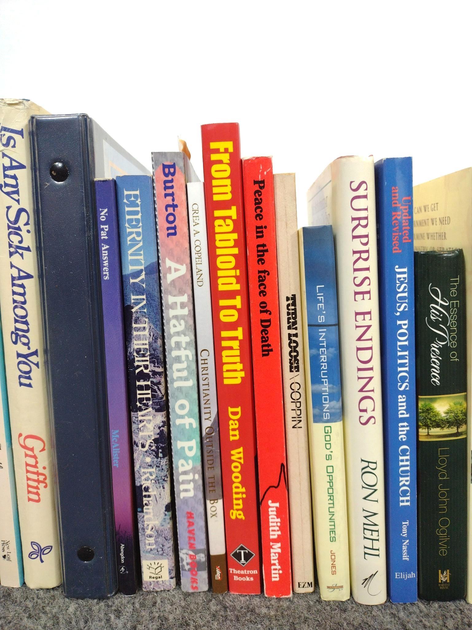37 Christian Books Inscribed By Authors To Dean Jones & Lory Patrick