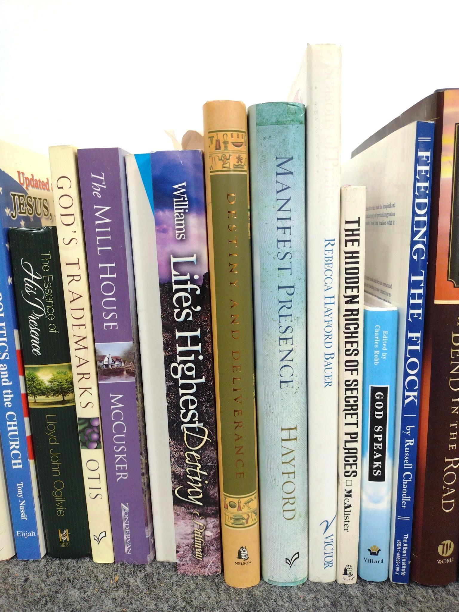 37 Christian Books Inscribed By Authors To Dean Jones & Lory Patrick