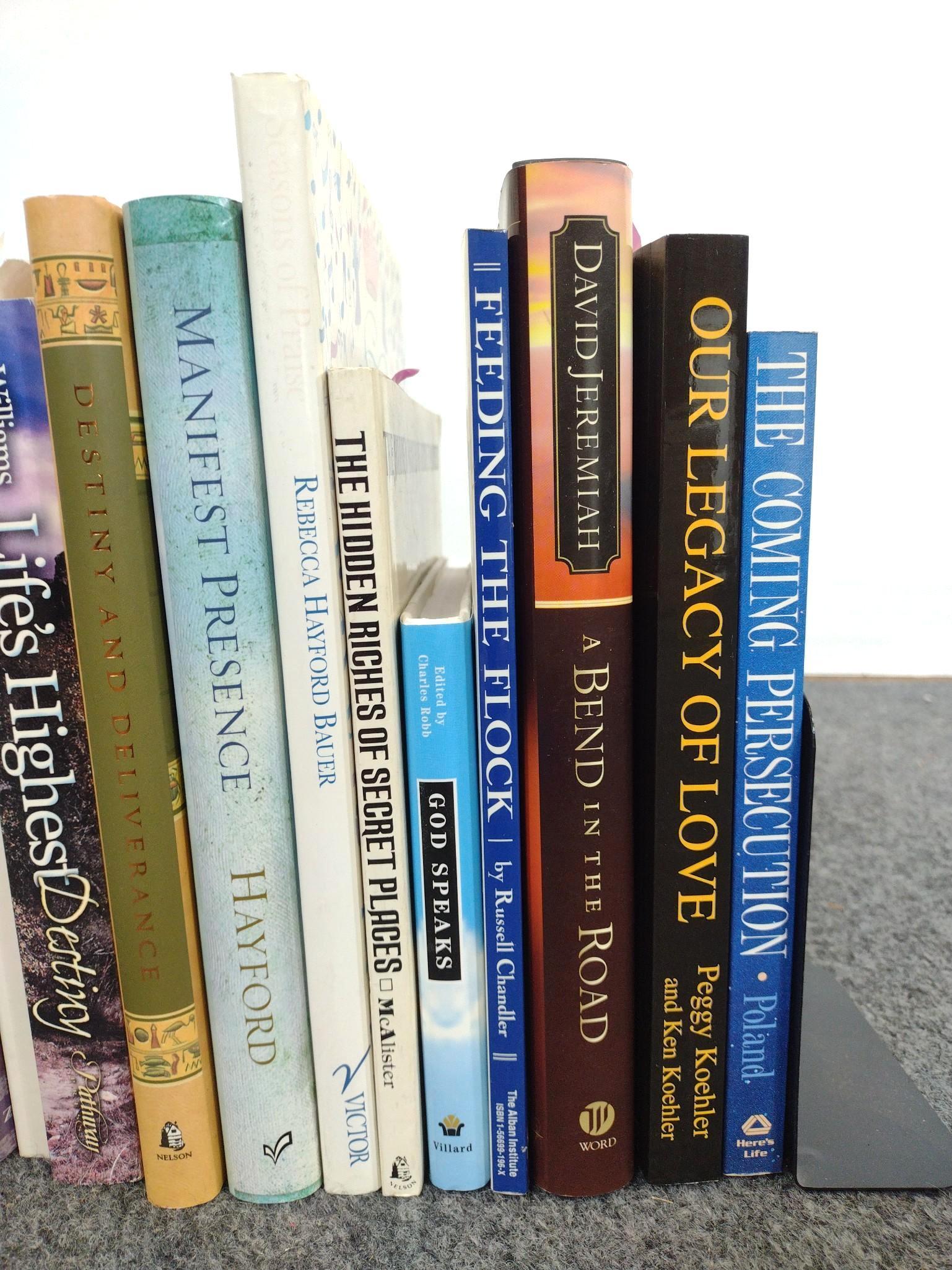 37 Christian Books Inscribed By Authors To Dean Jones & Lory Patrick