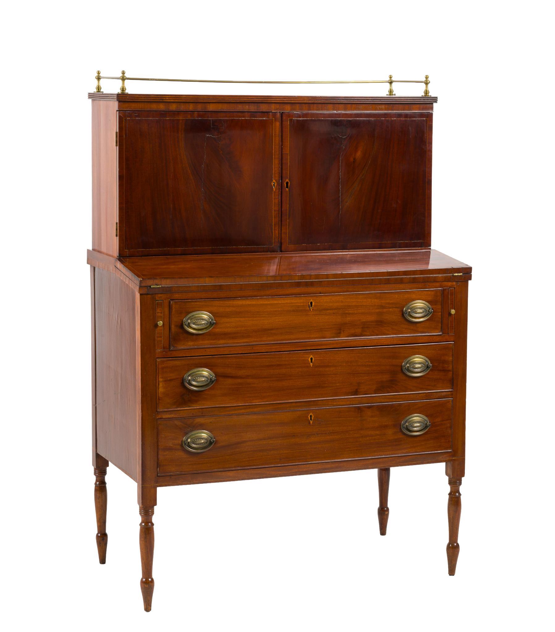 New England Sheraton Writing Desk