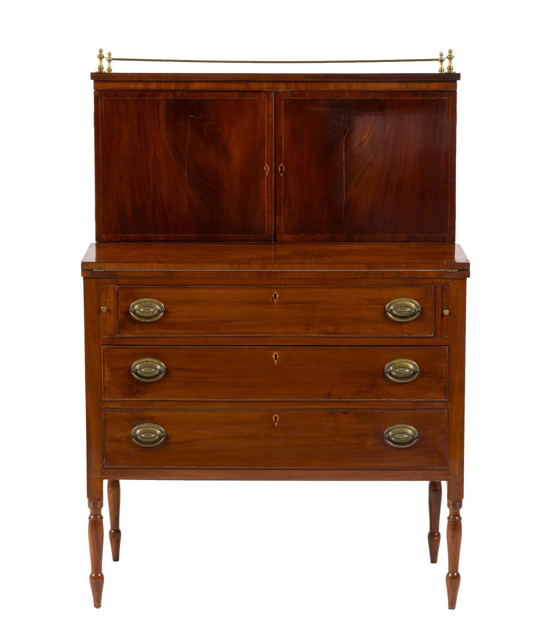 New England Sheraton Writing Desk