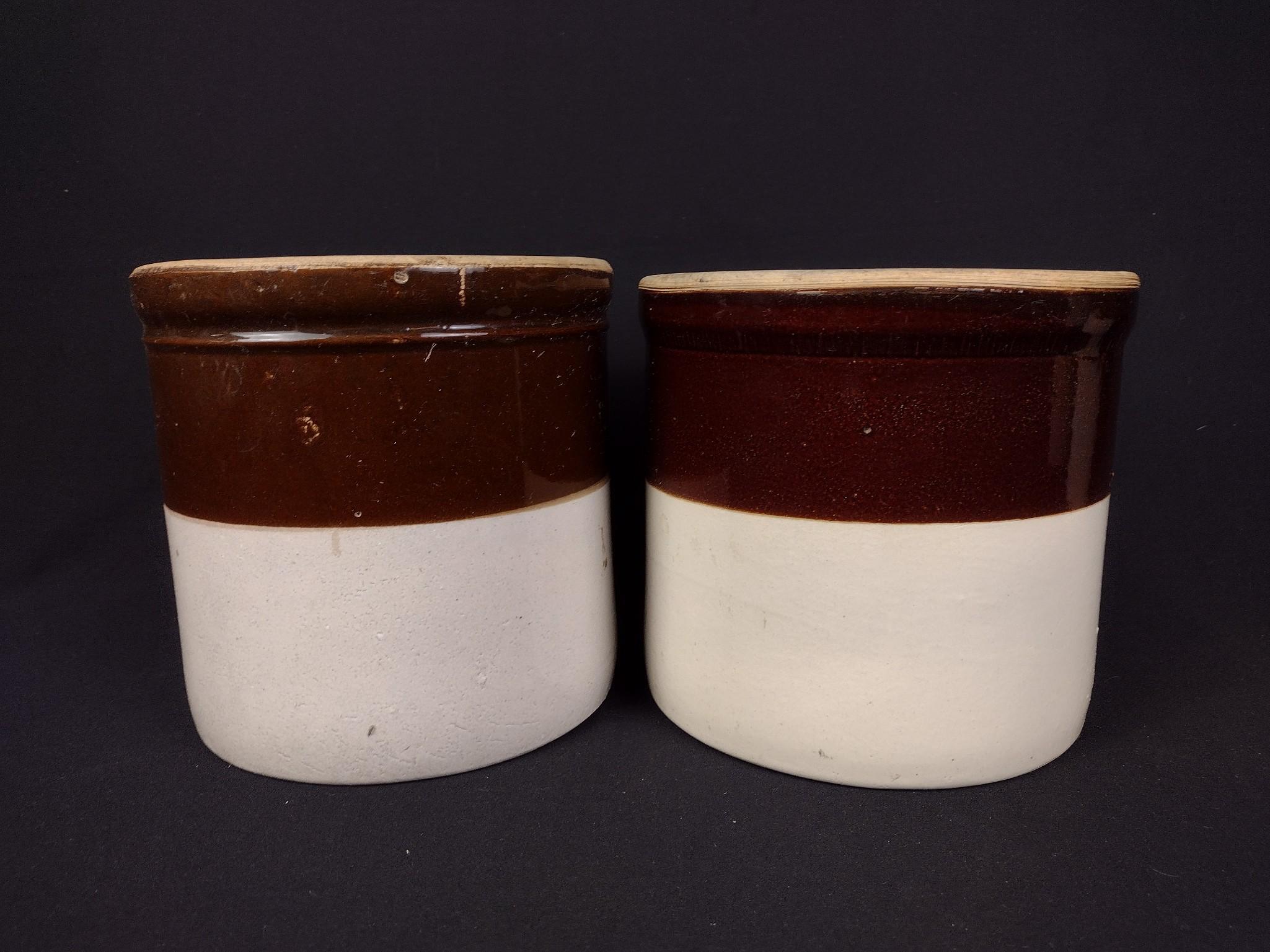 3 Stoneware Crocks & 2 Jugs