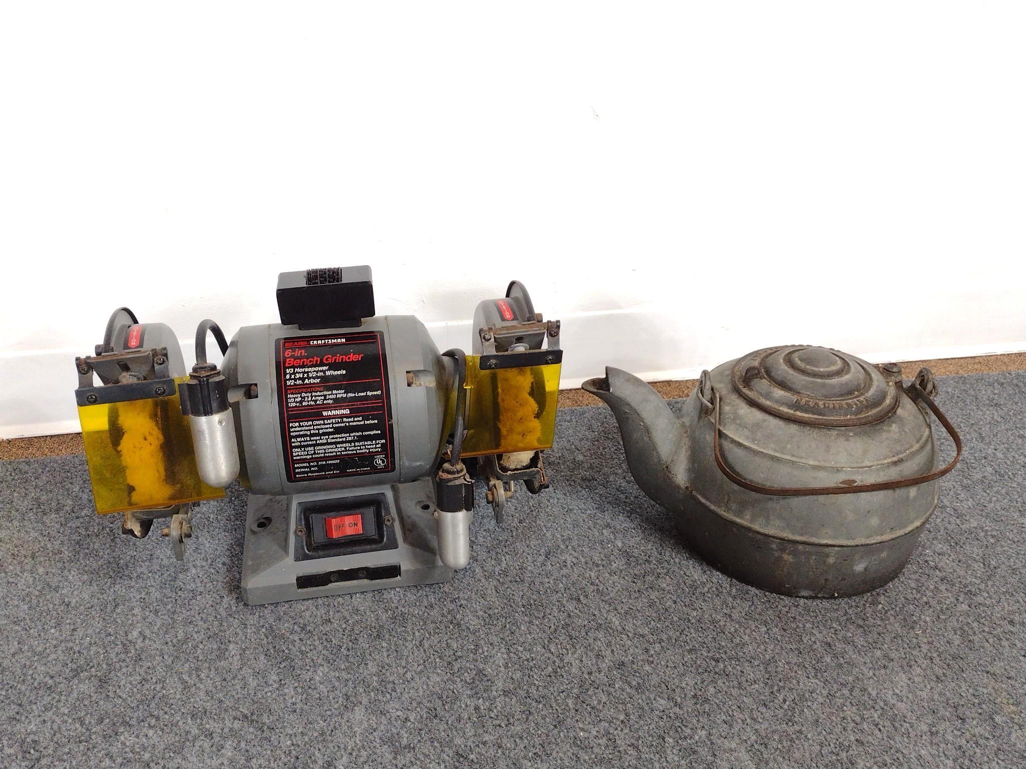 Antique Tools & Craftsman 6" Bench Grinder