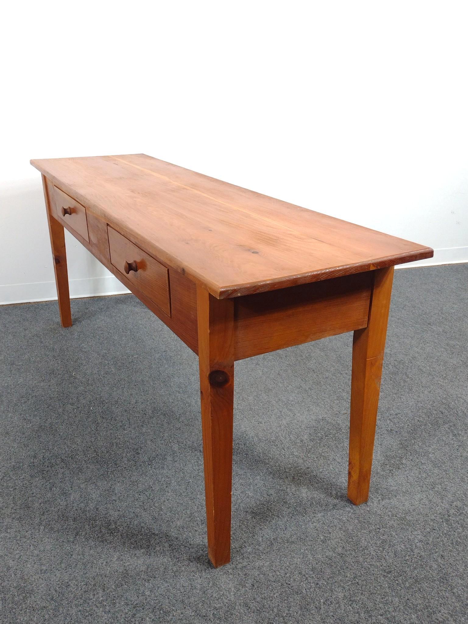 Paul Hardy Jr Hand Crafted Two Drawer Sofa Table