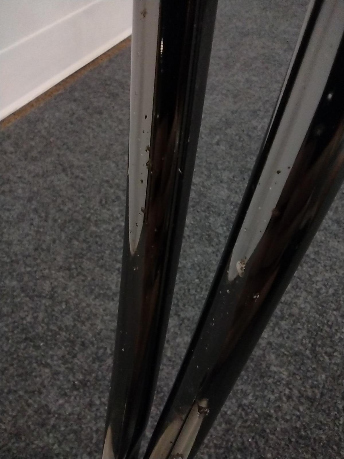 OK Lighting Chrome Floor Lamp with Marble Base