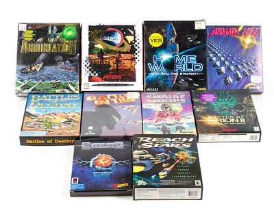 10 Vintage PC Computer Games. Includes Stars!, Master of Orion II, Homeworld, Battle of Destiny 