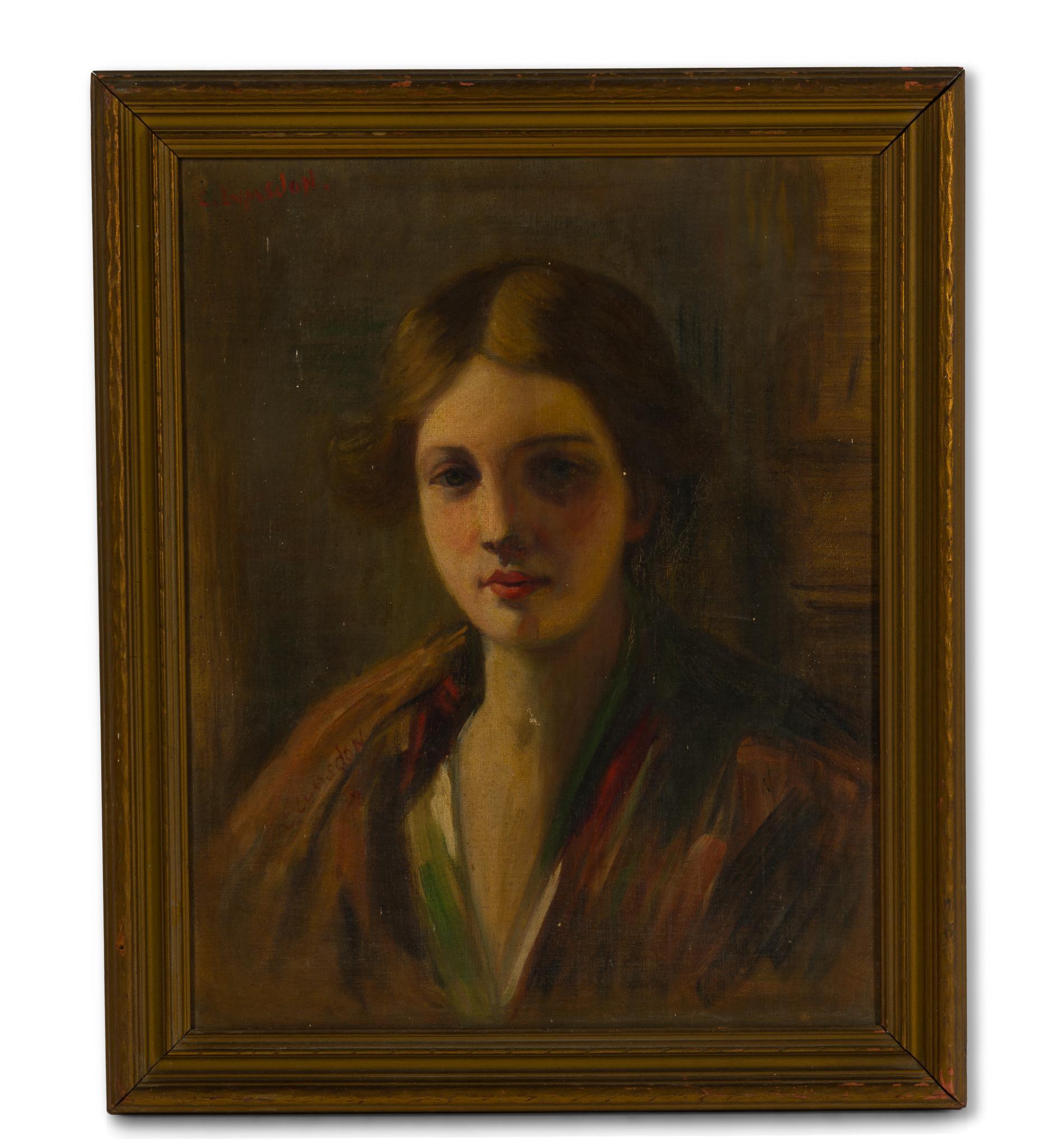 Oil on Canvas Portrait and Perspective View Print