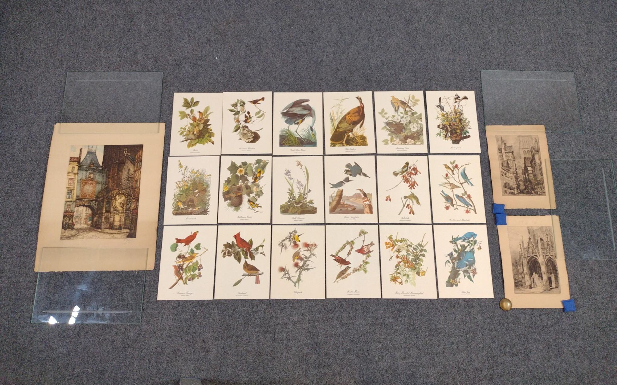 4 Prints Incl. Audubon Birds