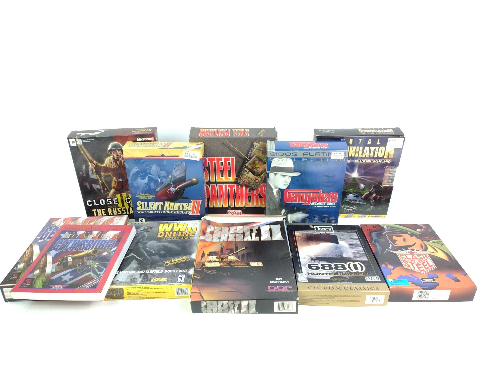 10 Vintage PC Computer Games incl. Close Combat: Russian Front