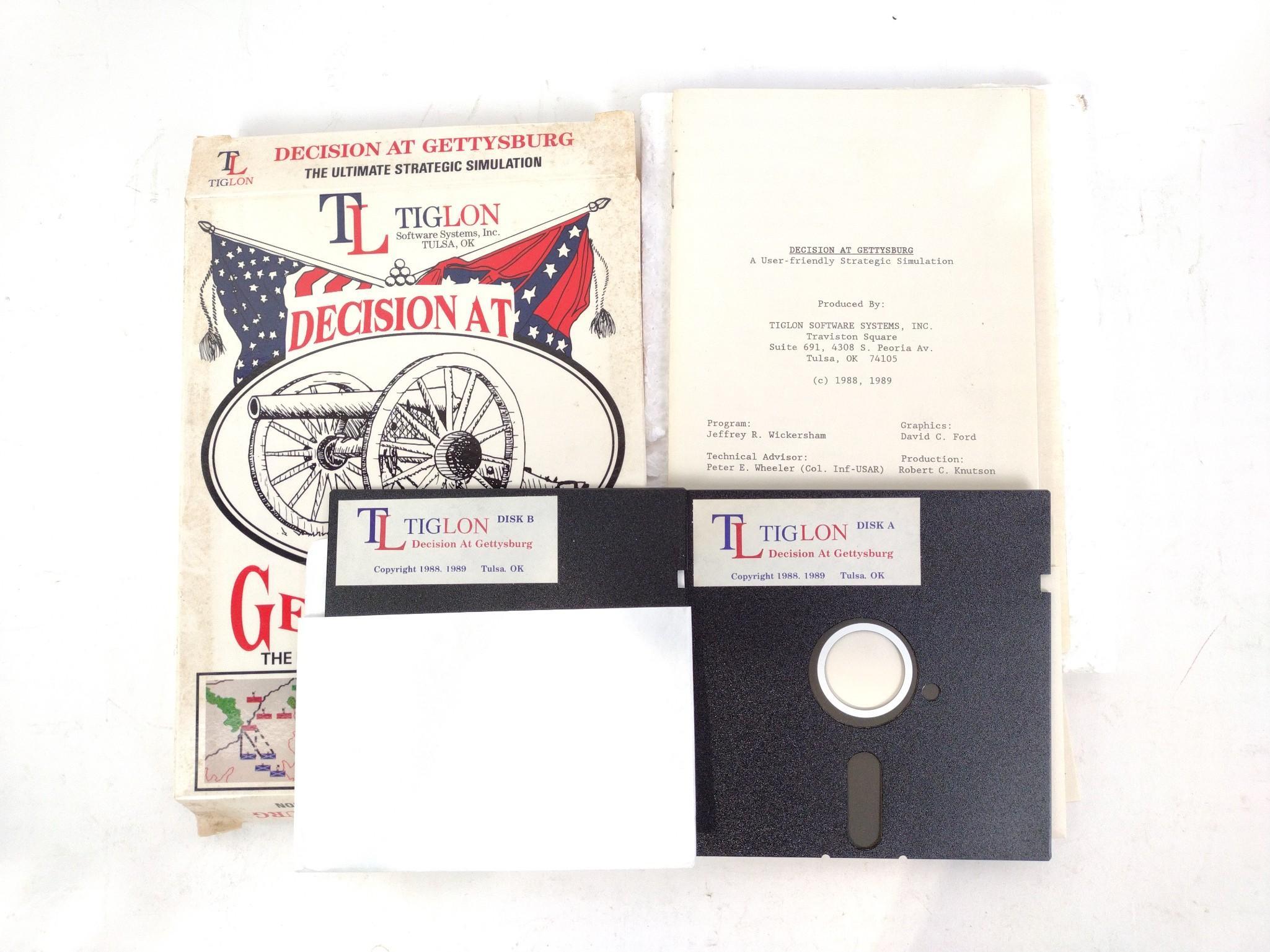 9 Vintage PC Computer Games incl. Decision at Gettysburg