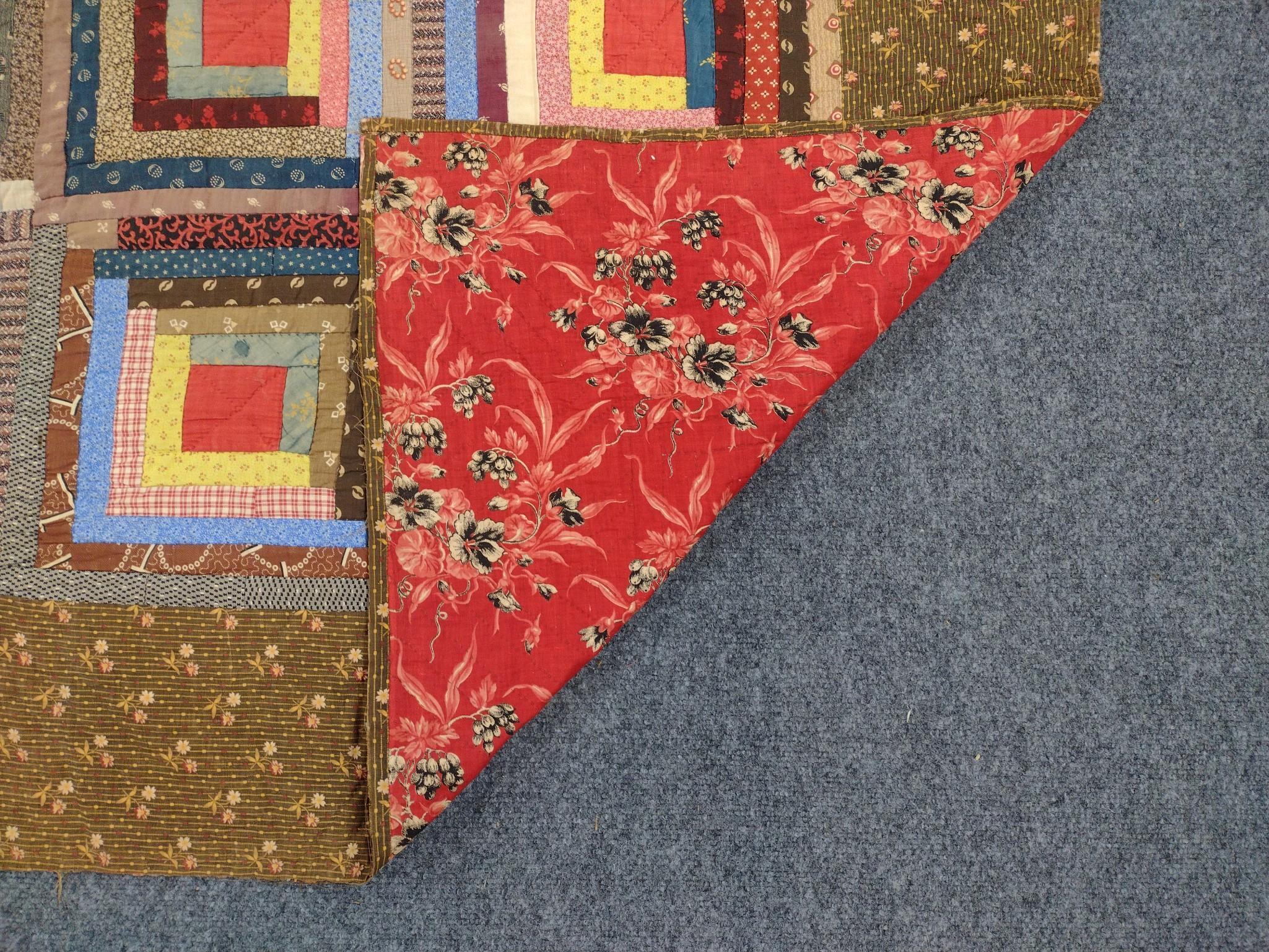Patchwork Log Cabin Quilt