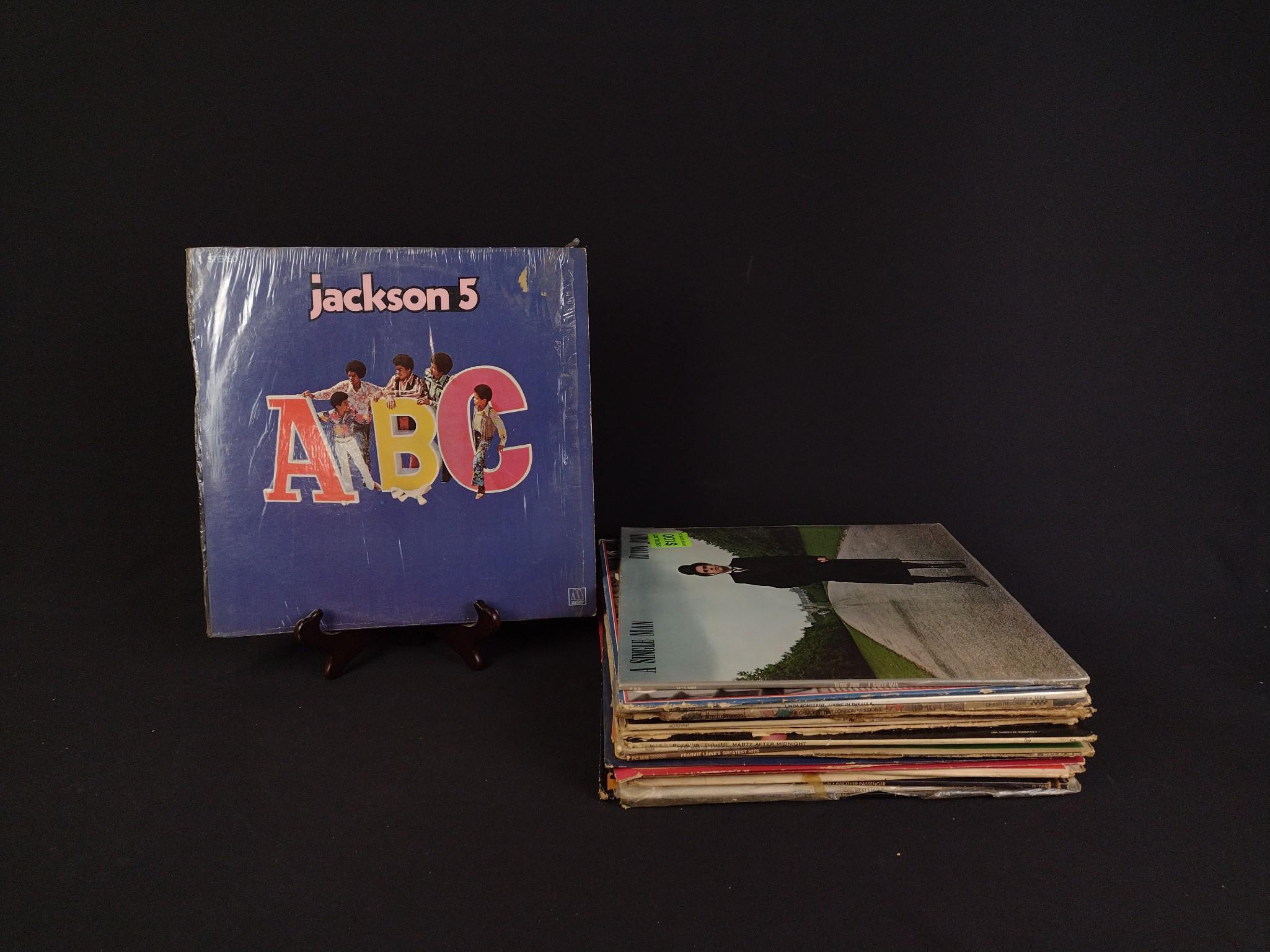 23 Vinyl Records Incl. First Pressing Jackson 5 & Elton John