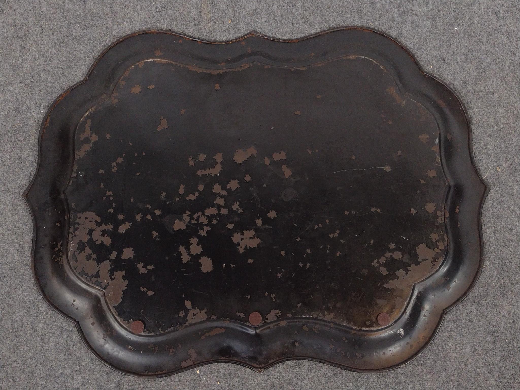 Victorian Hand Painted Tole Tray