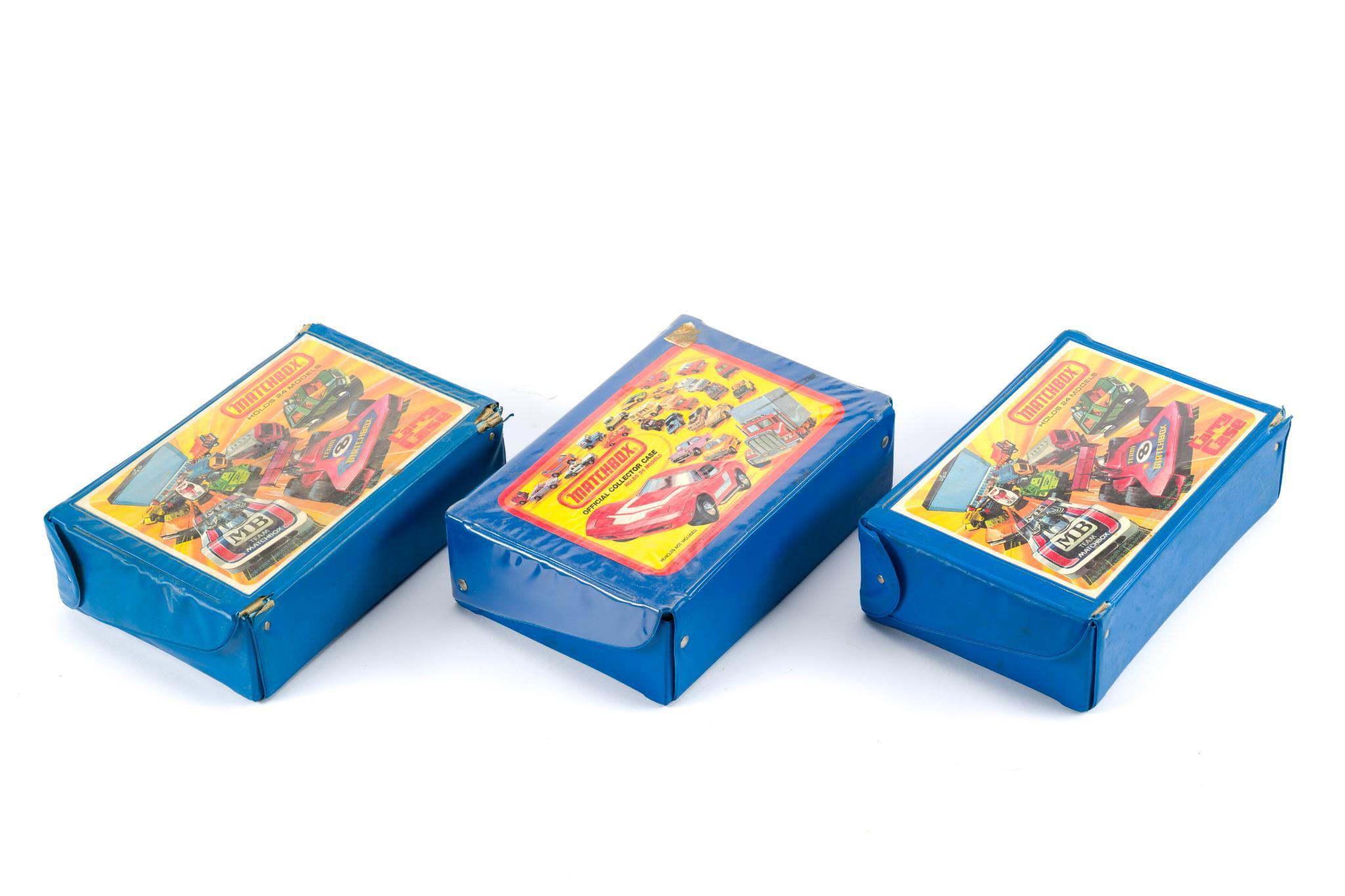 61 Toy Cars With 3 Matchbox Carry Cases