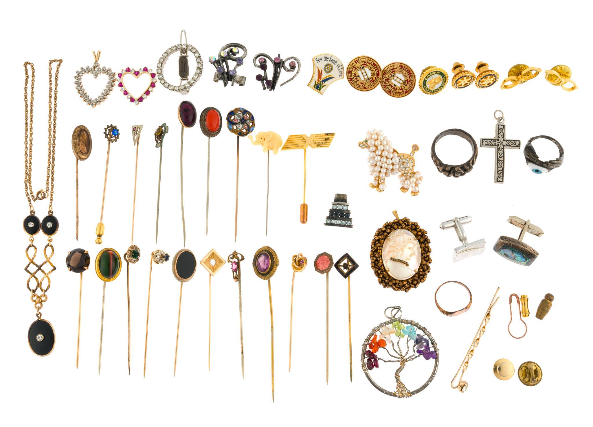 Vintage and Antique Jewelry Incl. Gold