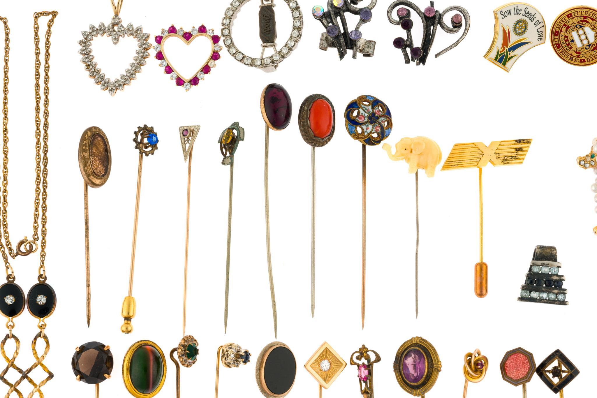 Vintage and Antique Jewelry Incl. Gold