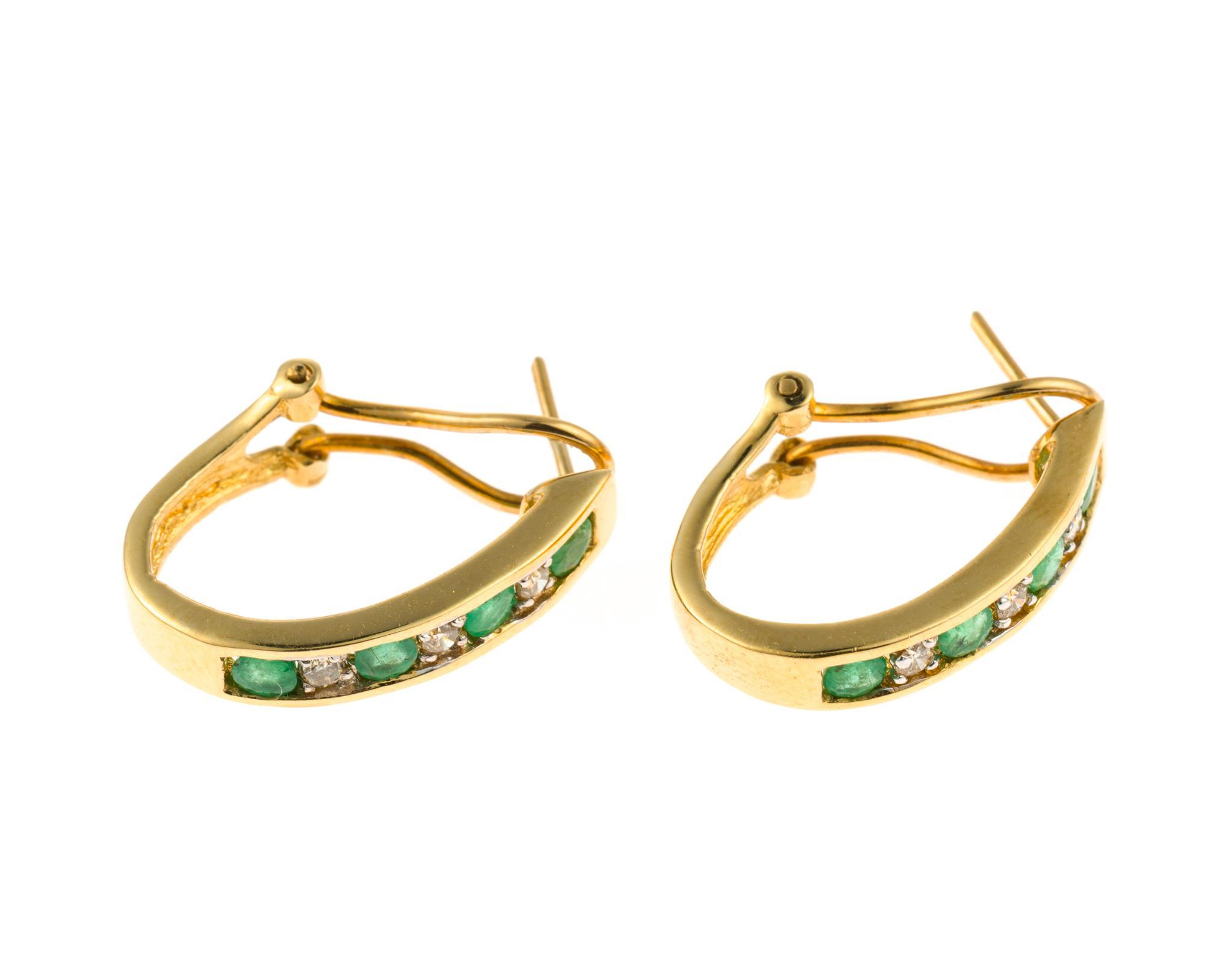3 Pairs of 14K Gold Earrings