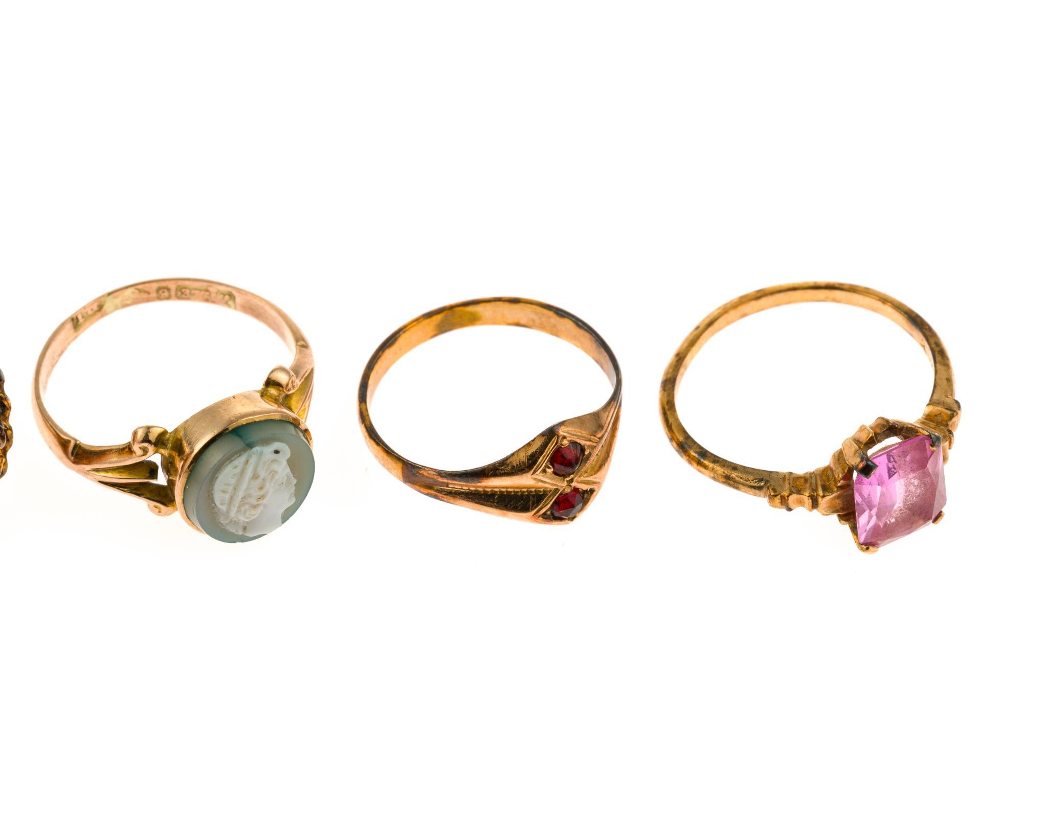 Six 10K Gold Rings