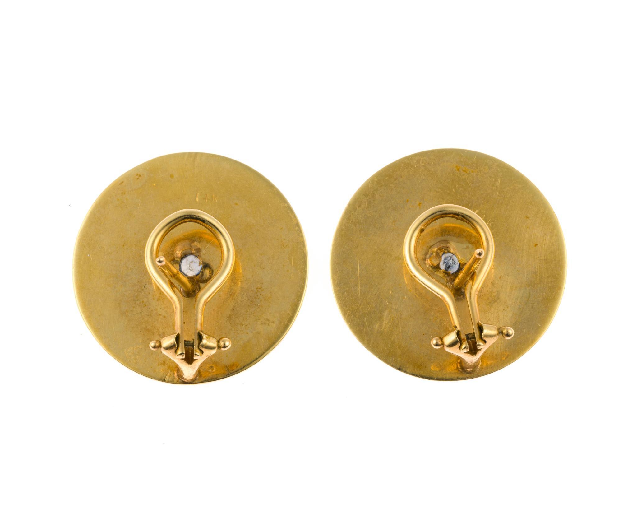 2 Pairs of 14K Gold Earrings