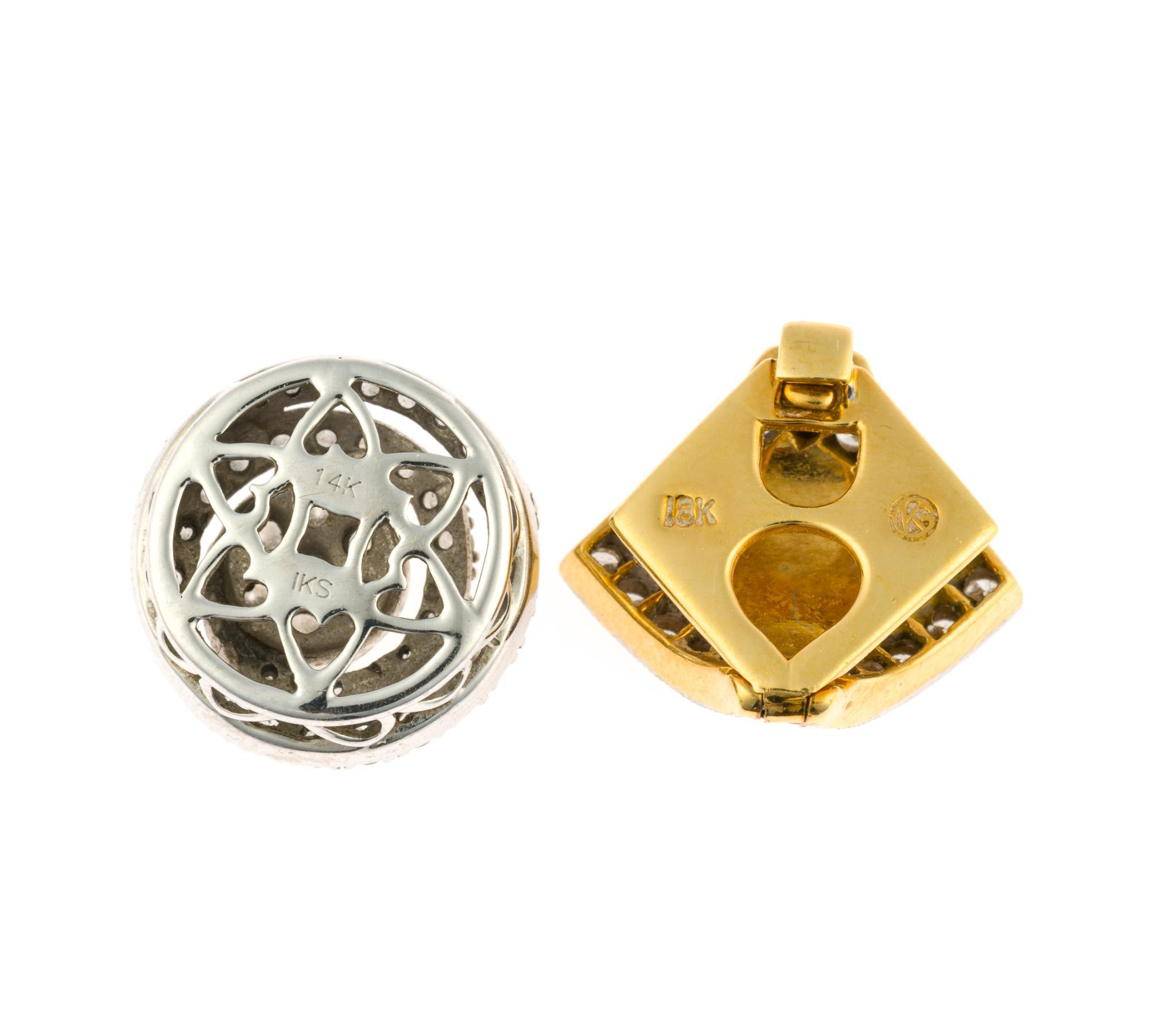 14K and 18K Gold Pendants and Pins
