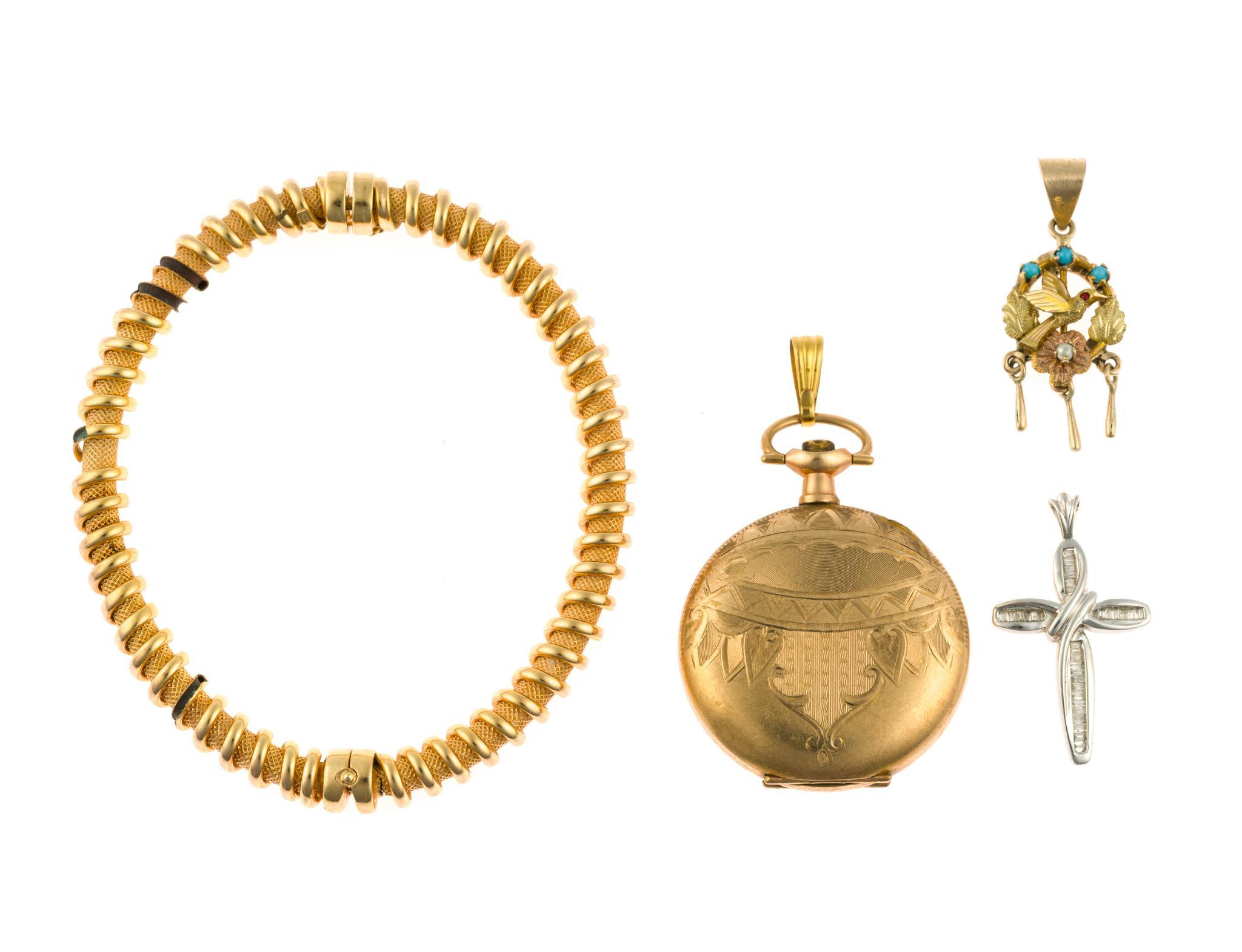 9K and 10K Gold Jewelry and Gold-filled Pocket Watch