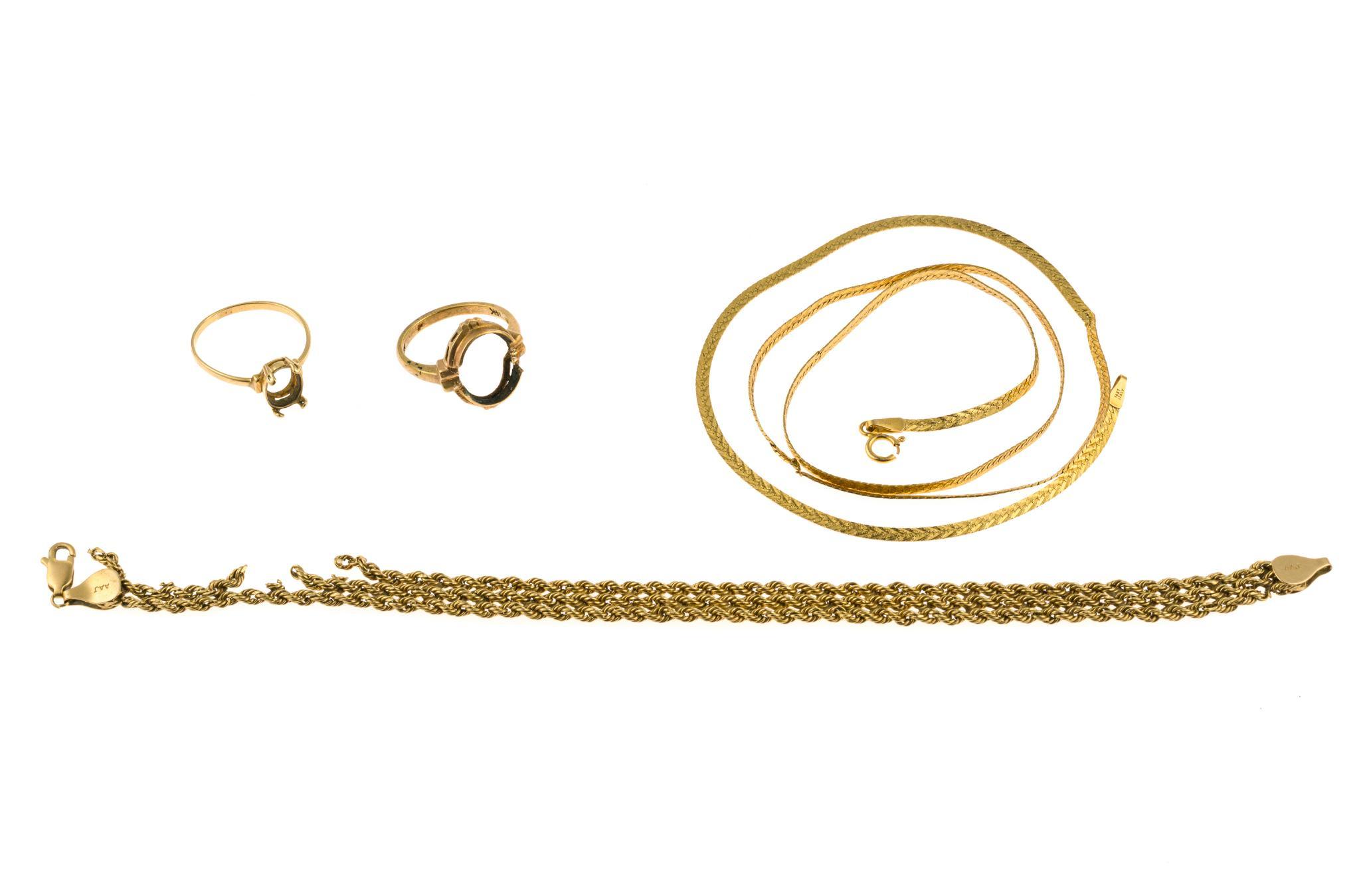 14K and 10K Scrap Gold Jewelry