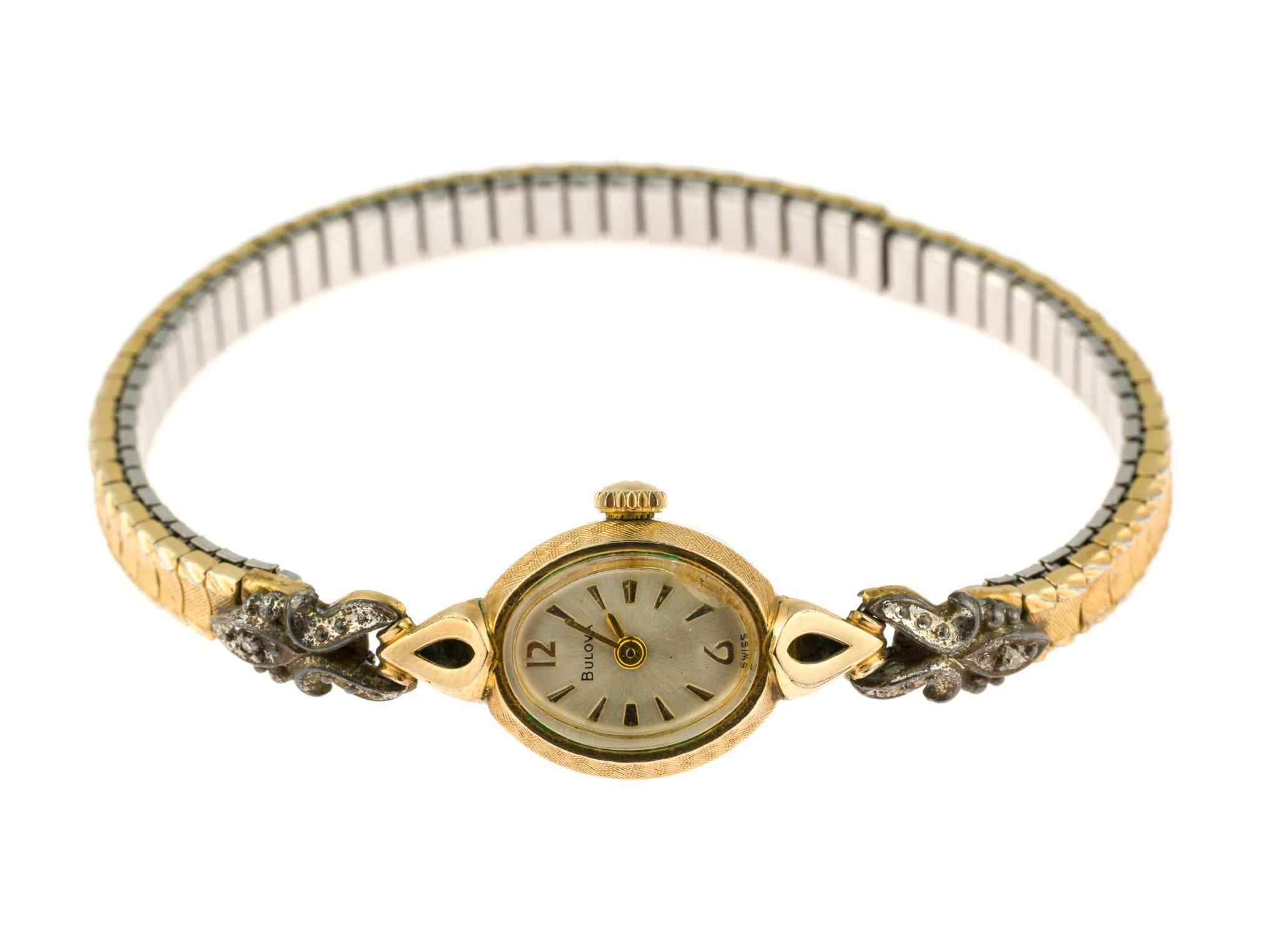 14K Gold Hamilton Cord Watch and Bulova