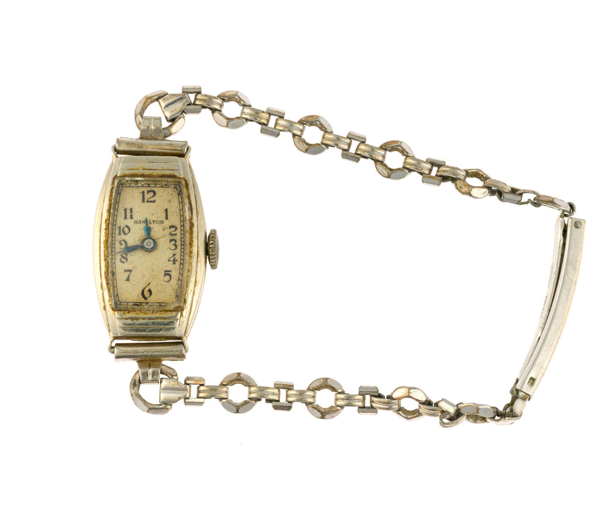 14K Gold Hamilton Cord Watch and Bulova