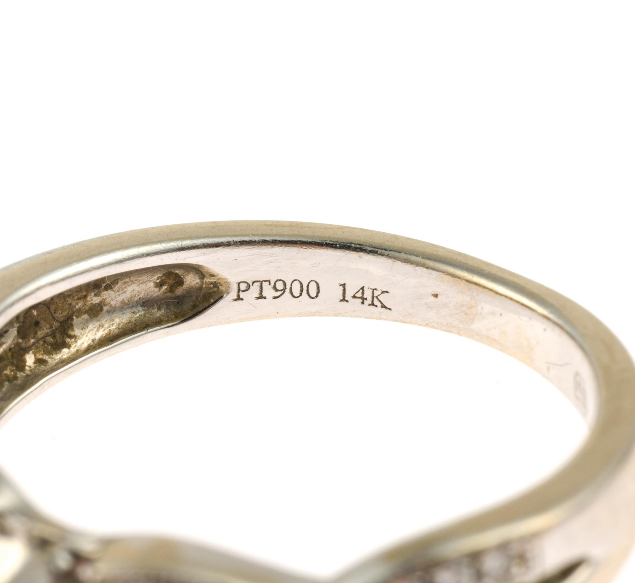 14K Gold and 1.19 CTW Diamond Wedding Set w/ GIA Report