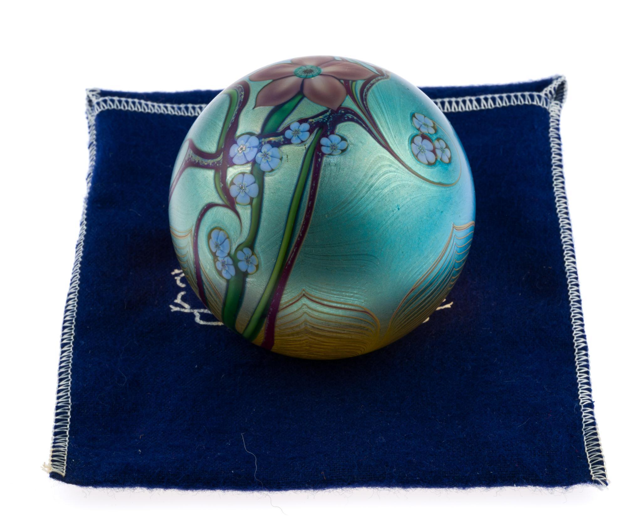 Orient & Flume Art Glass Paperweight