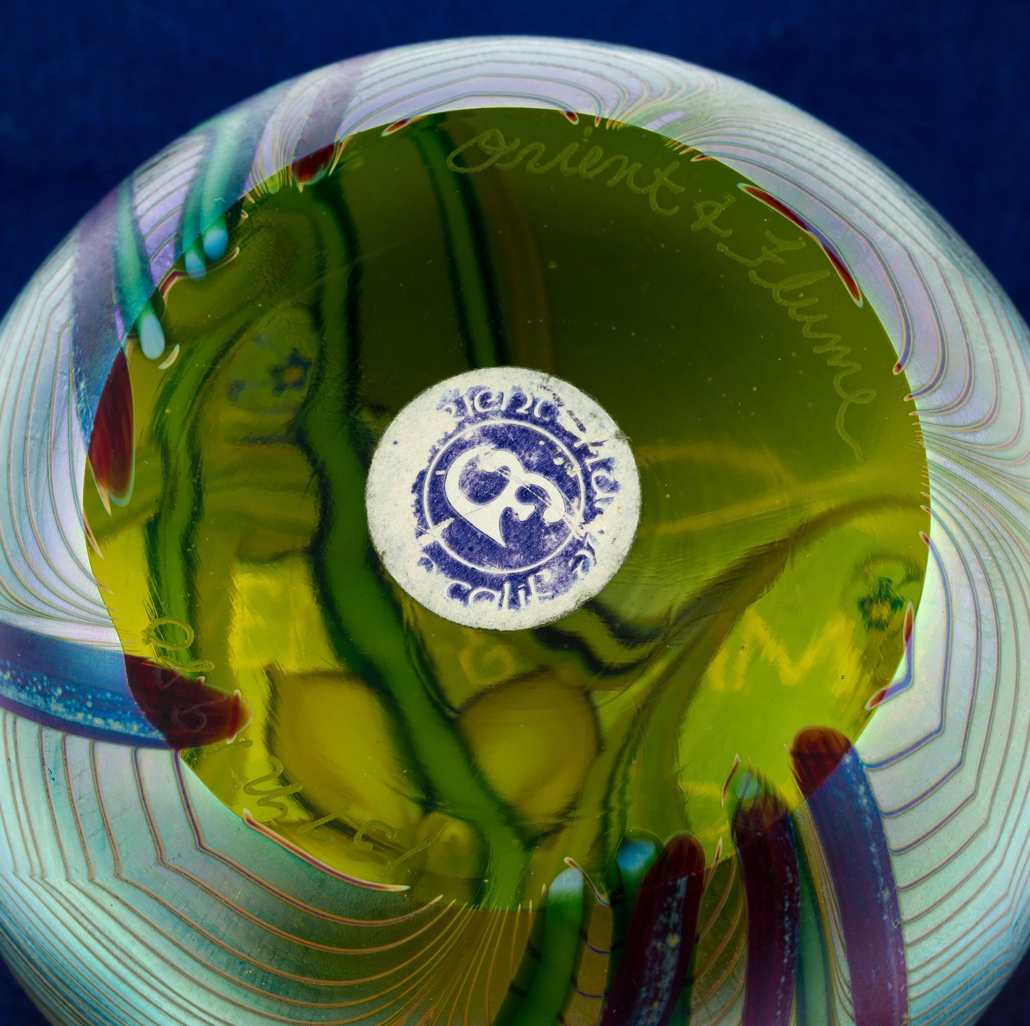 Orient & Flume Art Glass Paperweight