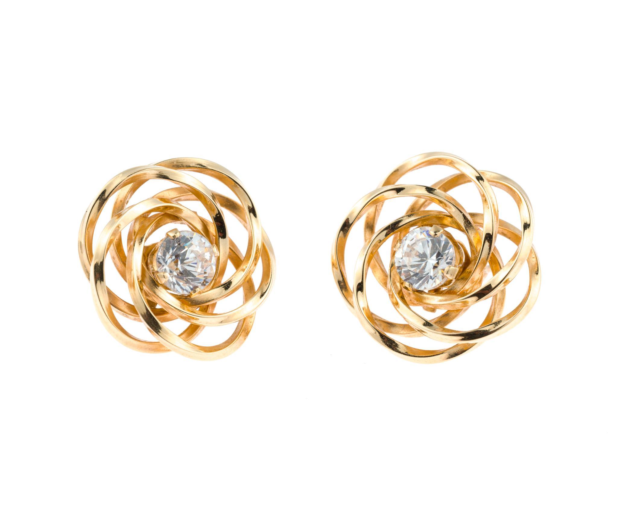 3 14K Gold and CZ Jewelry