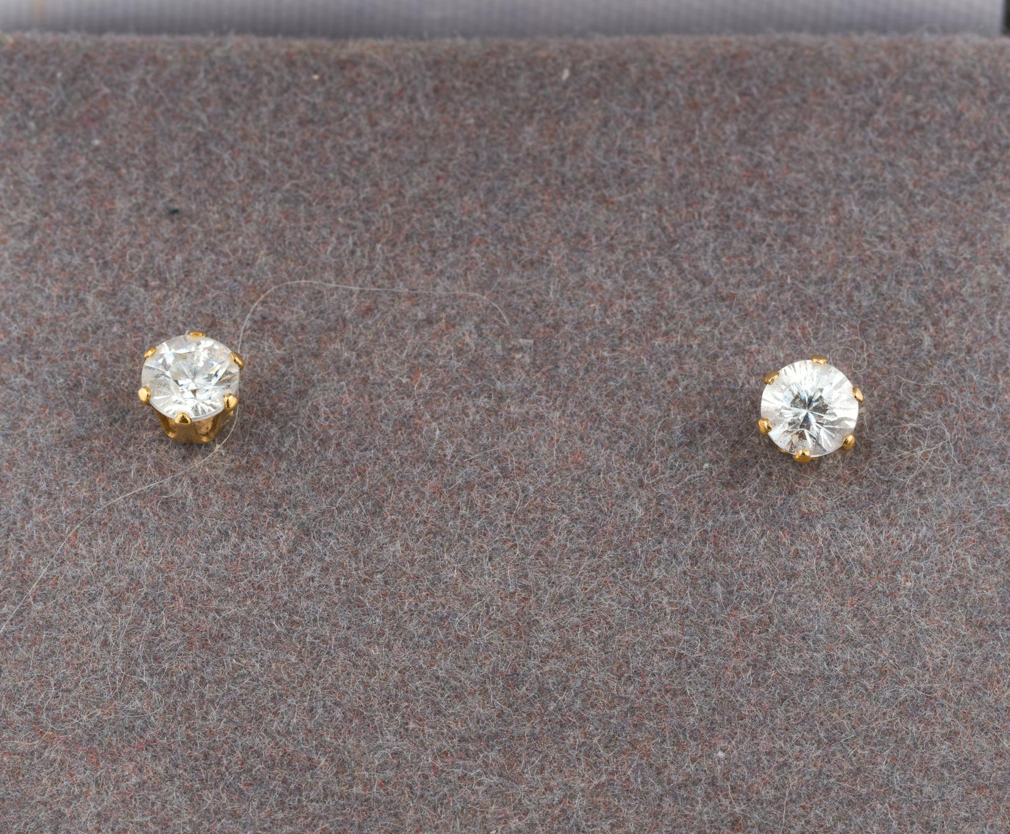 3 14K Gold and CZ Jewelry
