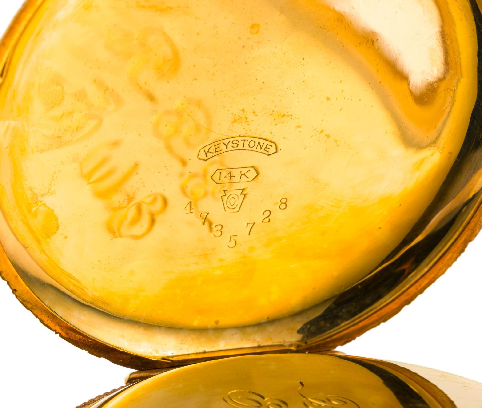Rare Lancaster PA Zook 14K Gold Pocket Watch