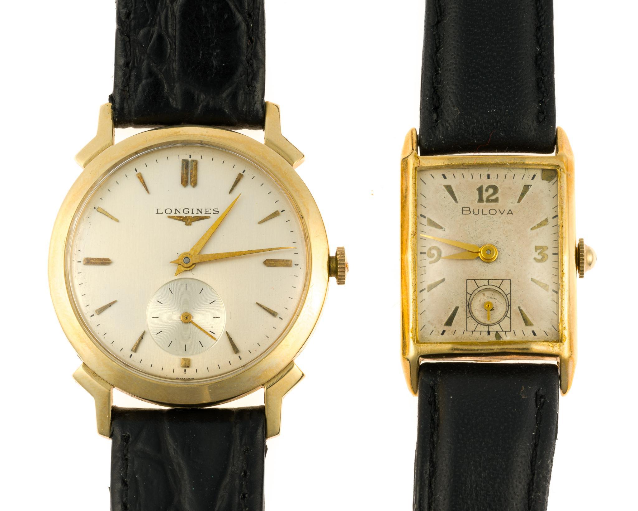 14K Gold Longines and Bulova Watches