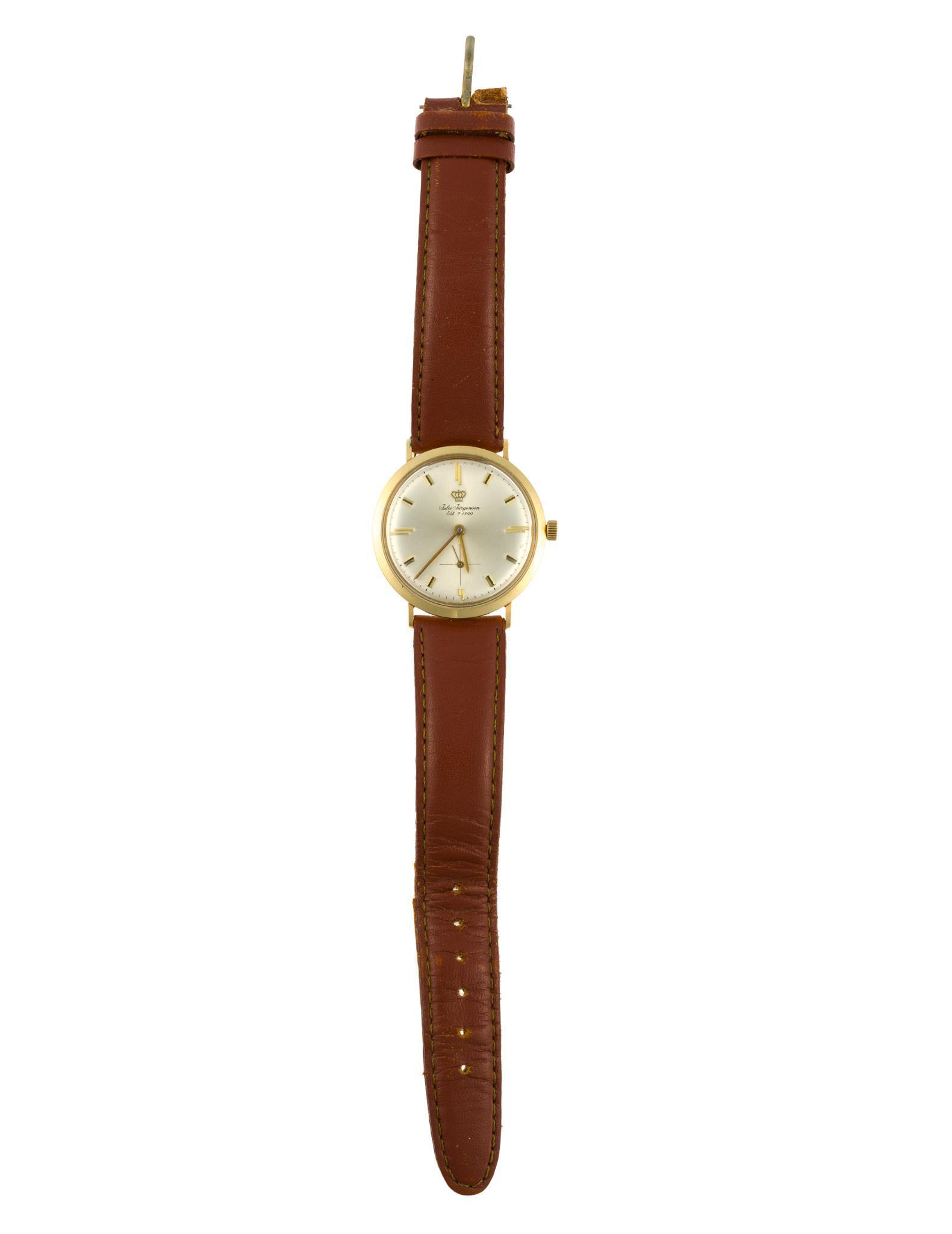 14K Gold Jules Jurgensen Wrist Watch