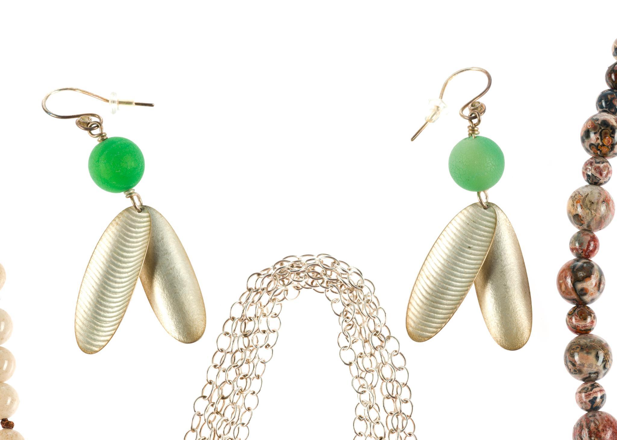 3 Gemstone Necklaces Incl. Alexis Bittar