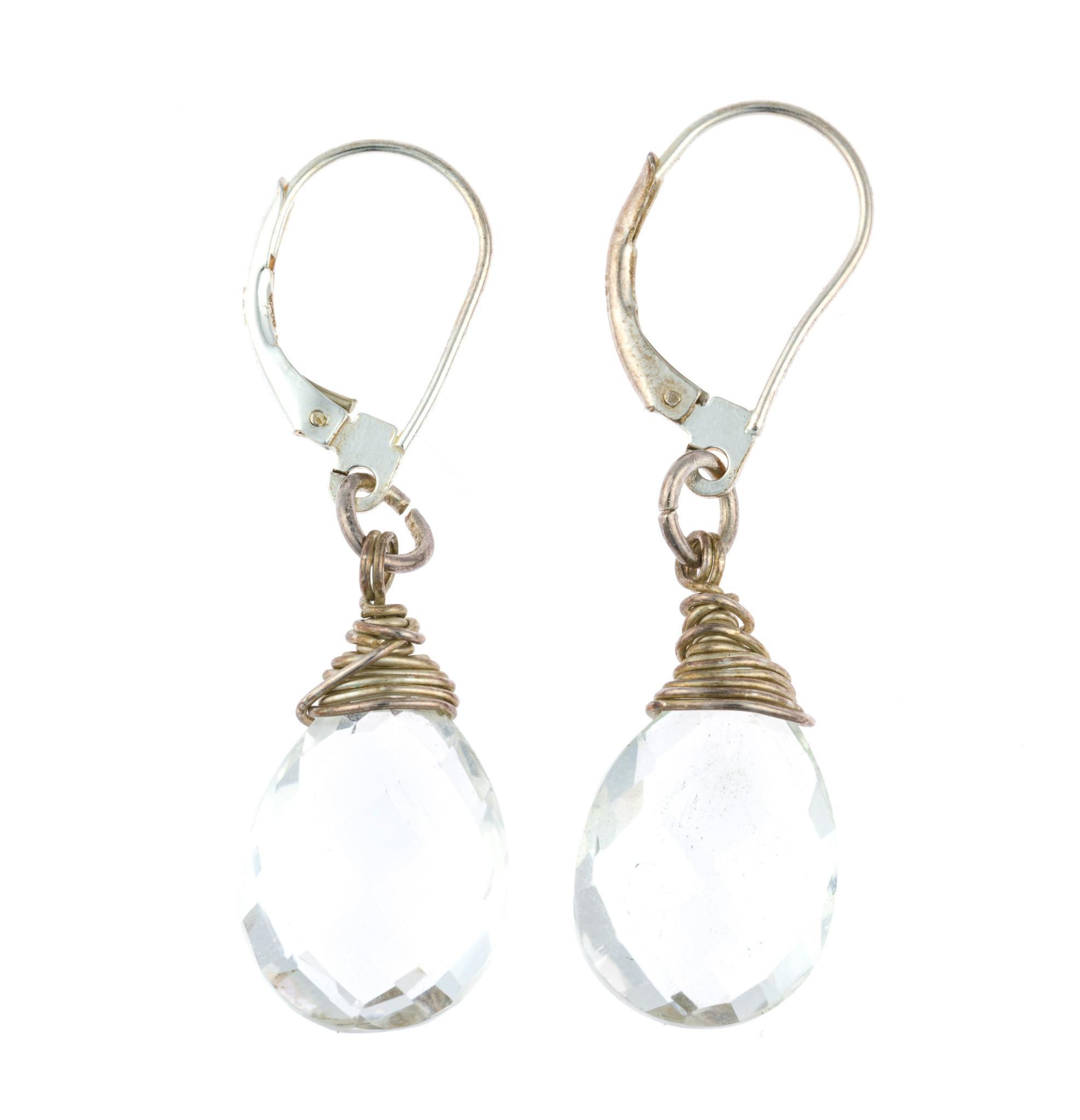 Sterling Silver and Quartz Necklace and Earrings Set