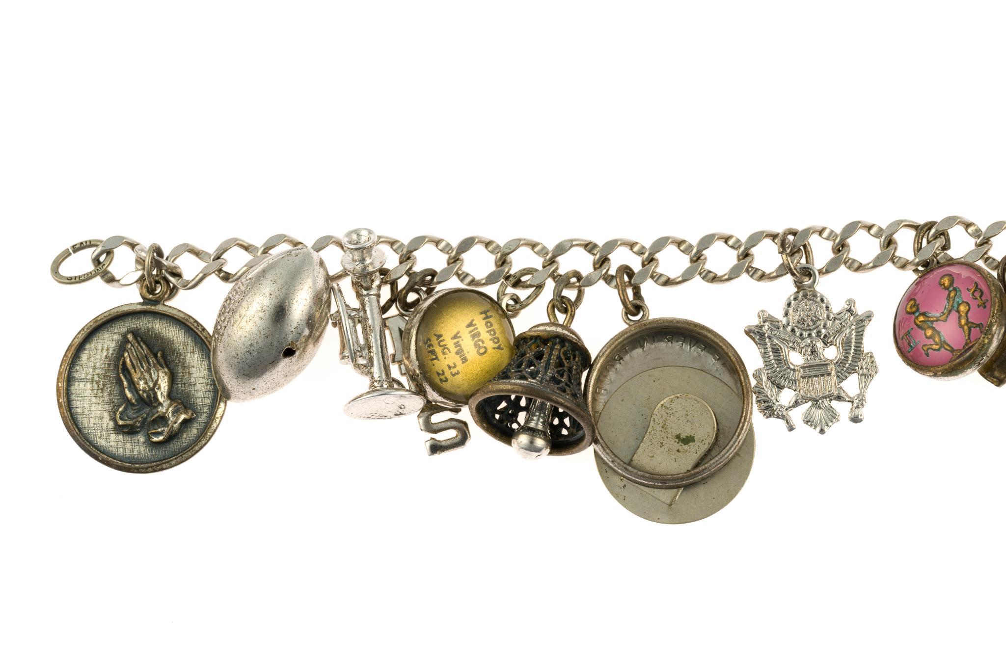 Sterling Silver Jewelry Incl. Charm Bracelet